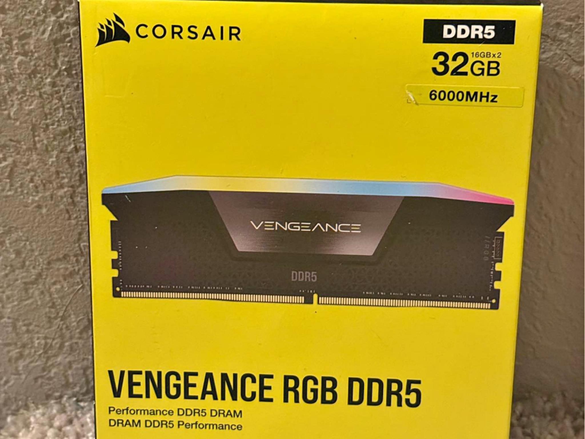 Corsair Vengeance 2X16GB Intel XMP 6000MHz DDR5