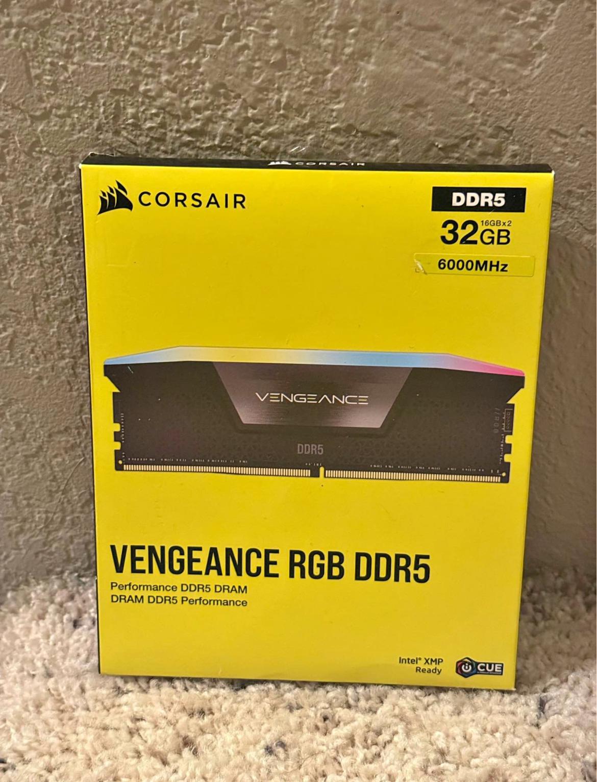 Corsair Vengeance 2X16GB Intel XMP 6000MHz DDR5