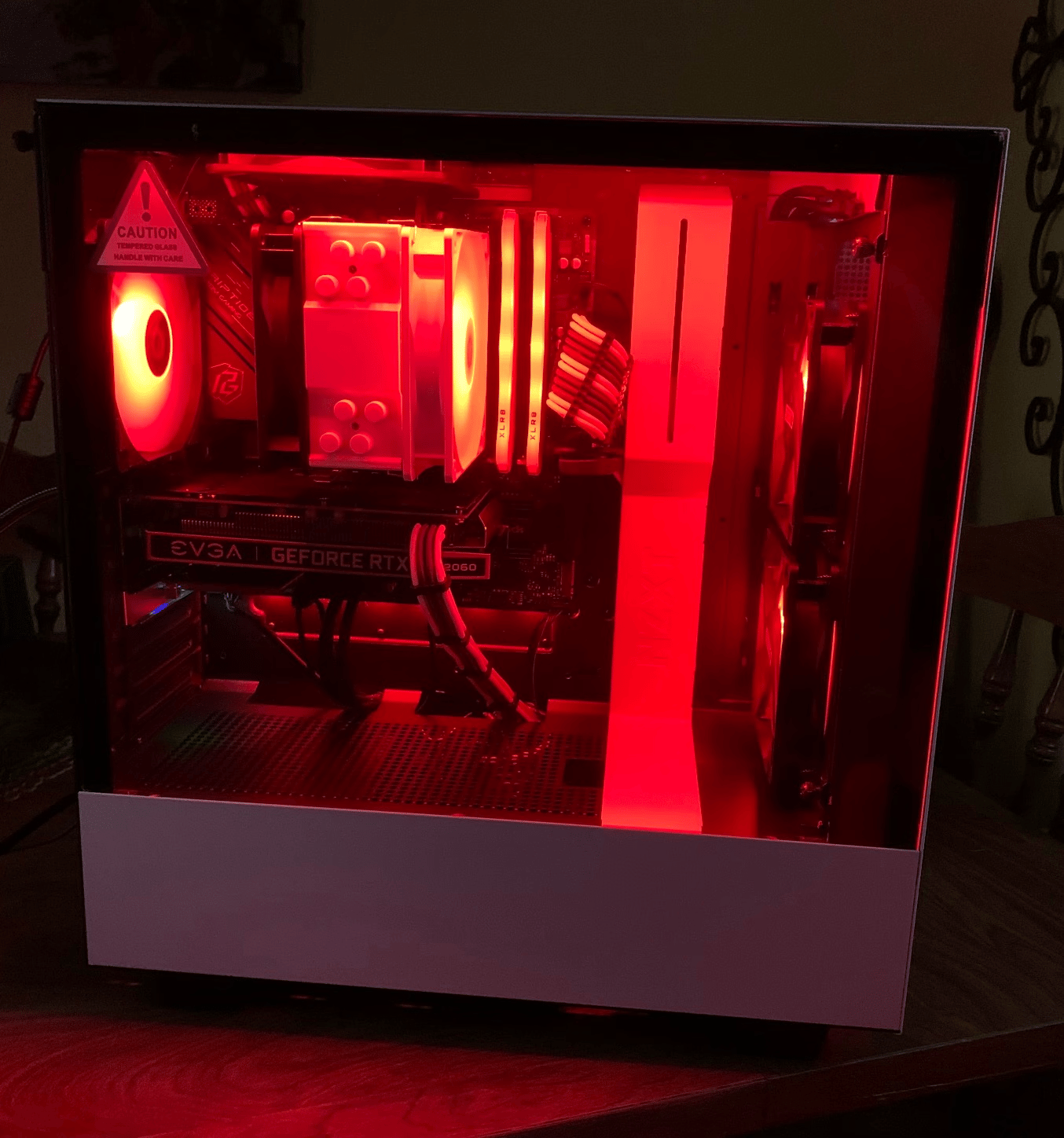 🔥 clean capable gaming/streaming/editing pc (clean argb white aesthetics built w/new parts) 🔥