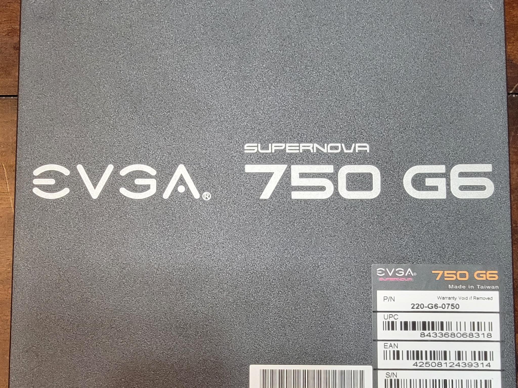 EVGA SuperNOVA 750 G6, 80 Plus Gold 750W