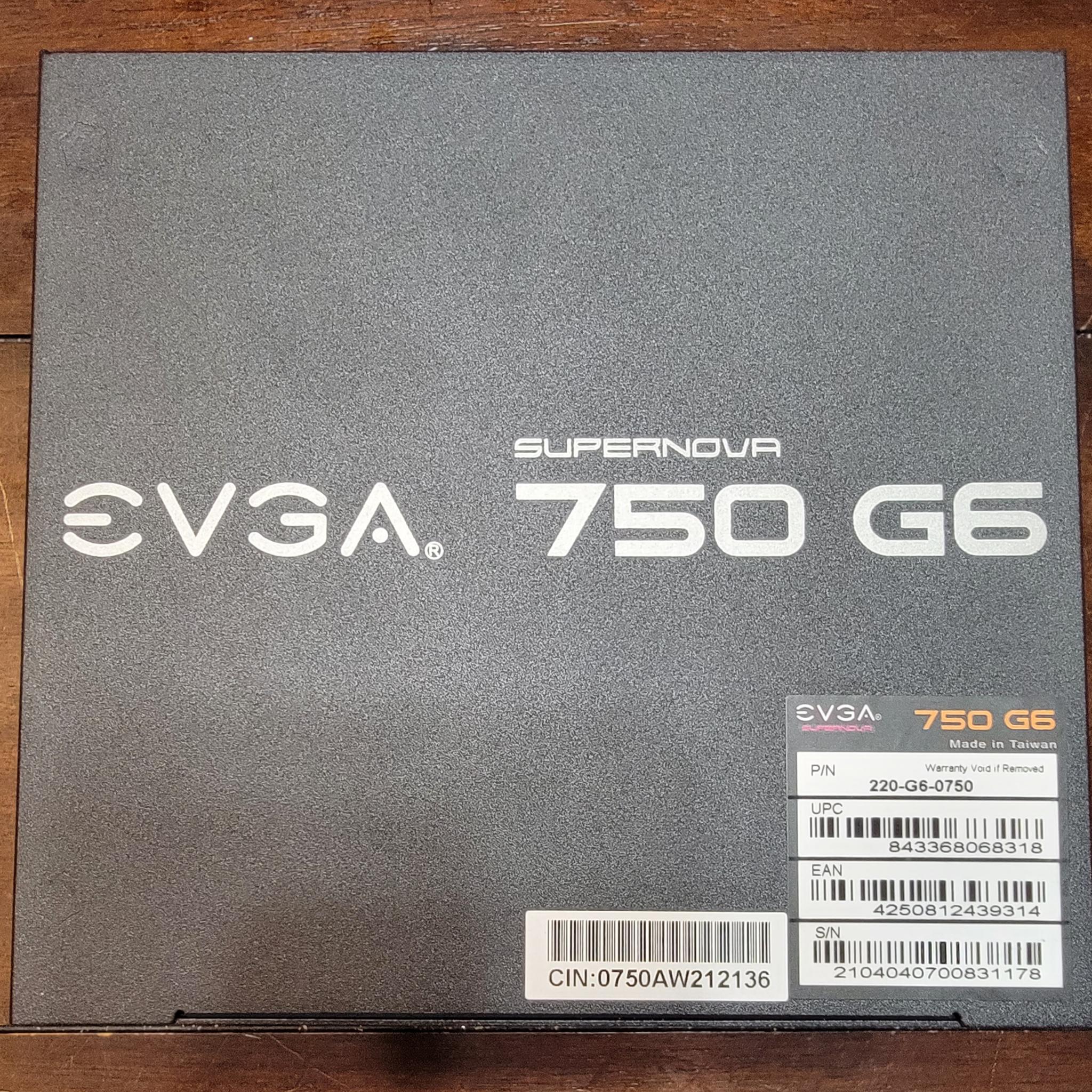 EVGA SuperNOVA 750 G6, 80 Plus Gold 750W