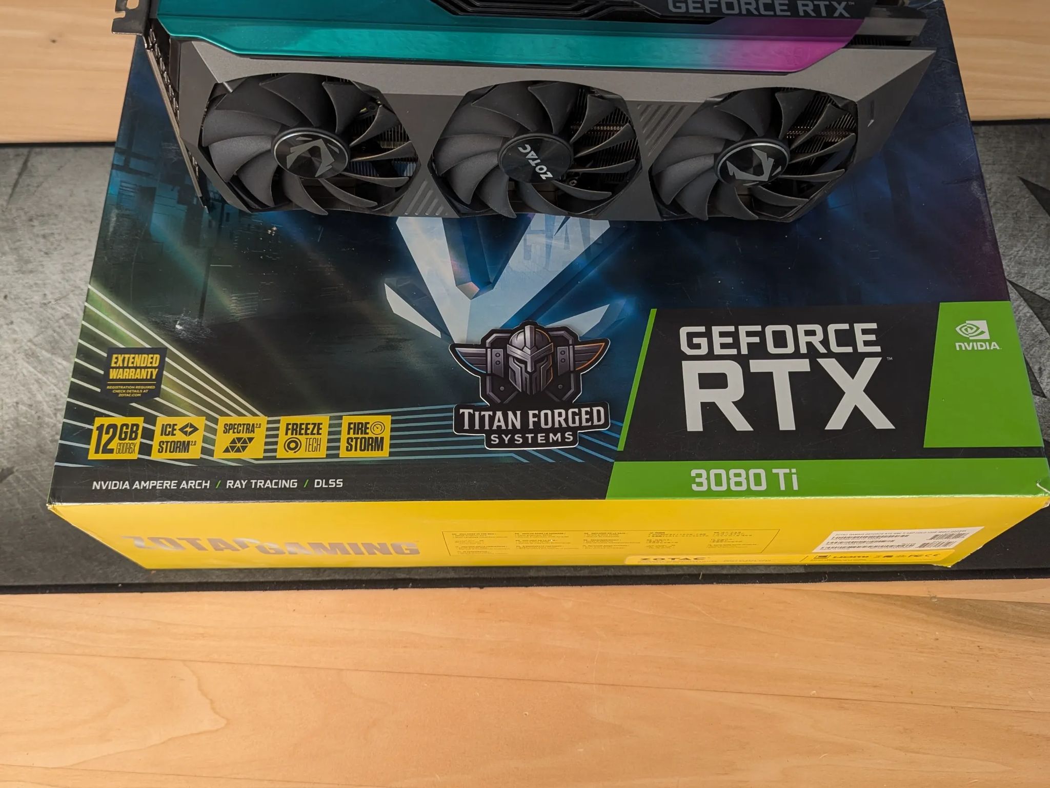 🌌 ZOTAC 3080 Ti AMP HoloBlack – RGB Beast | 12GB GDDR6X | 4K Ultra Gaming