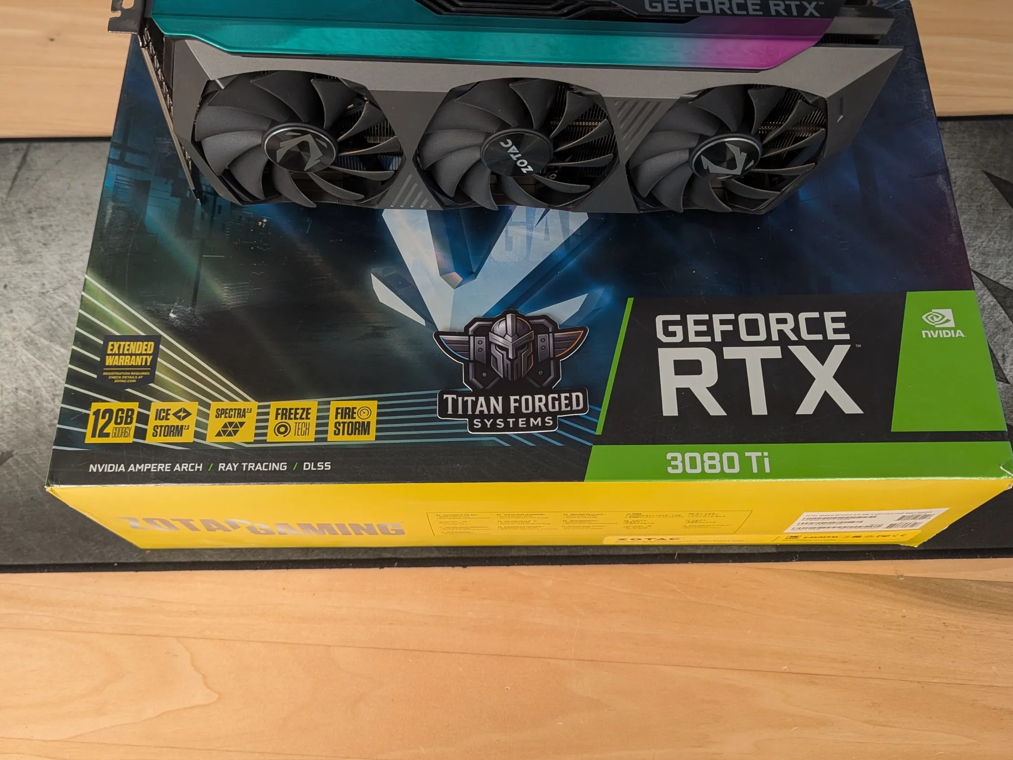 🌌 ZOTAC 3080 Ti AMP HoloBlack – RGB Beast | 12GB GDDR6X | 4K Ultra Gaming