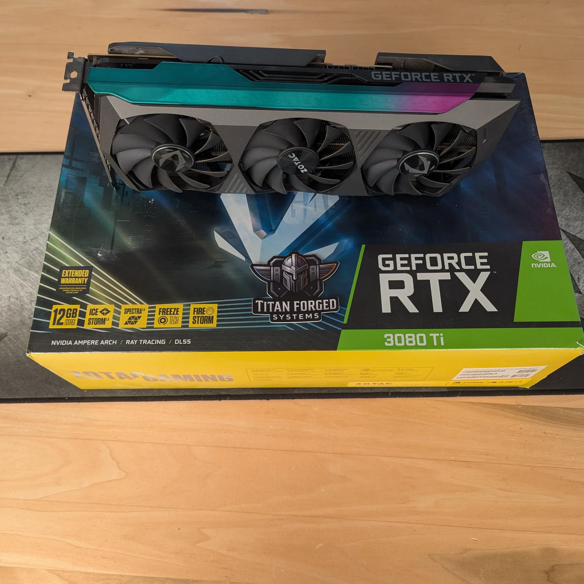 🌌 ZOTAC 3080 Ti AMP HoloBlack – RGB Beast | 12GB GDDR6X | 4K Ultra Gaming