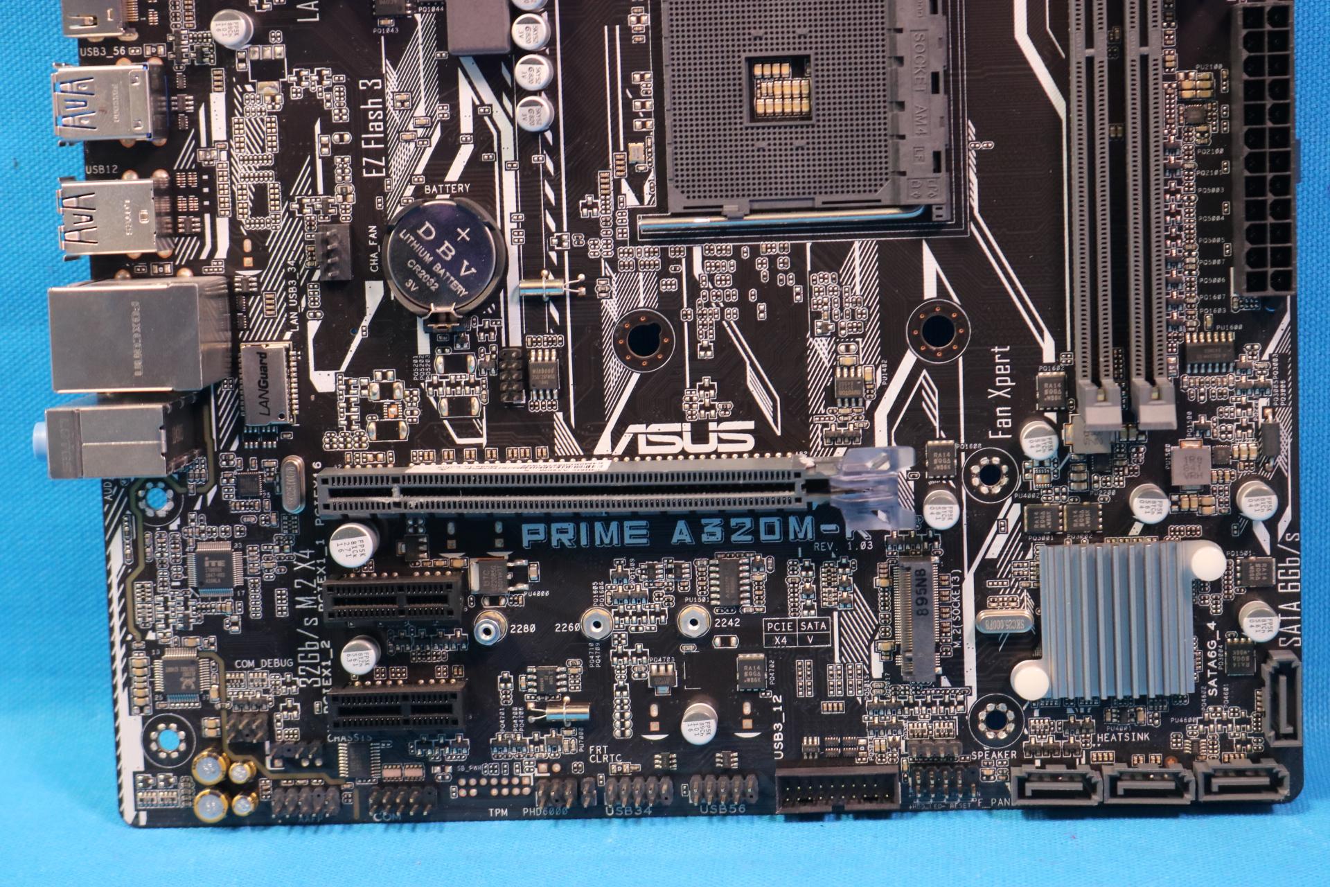 ASUS PRIME A320M-K AMD Socket AM4 DDR4 MicroATX Motherboard No I/O Shield - 4201332169