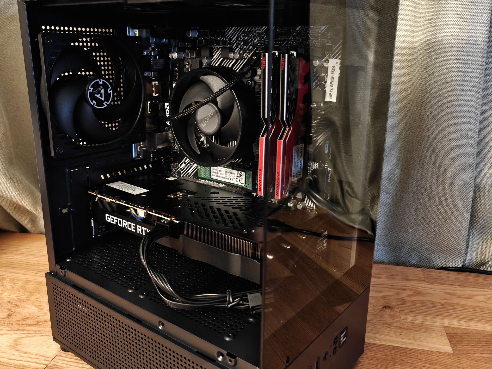 Compact, Efficient Gaming PC - NVIDIA 3060 12GB, Ryzen 5 5500, B550M-K w/Wifi Adapter, 32GB DDR4 RAM