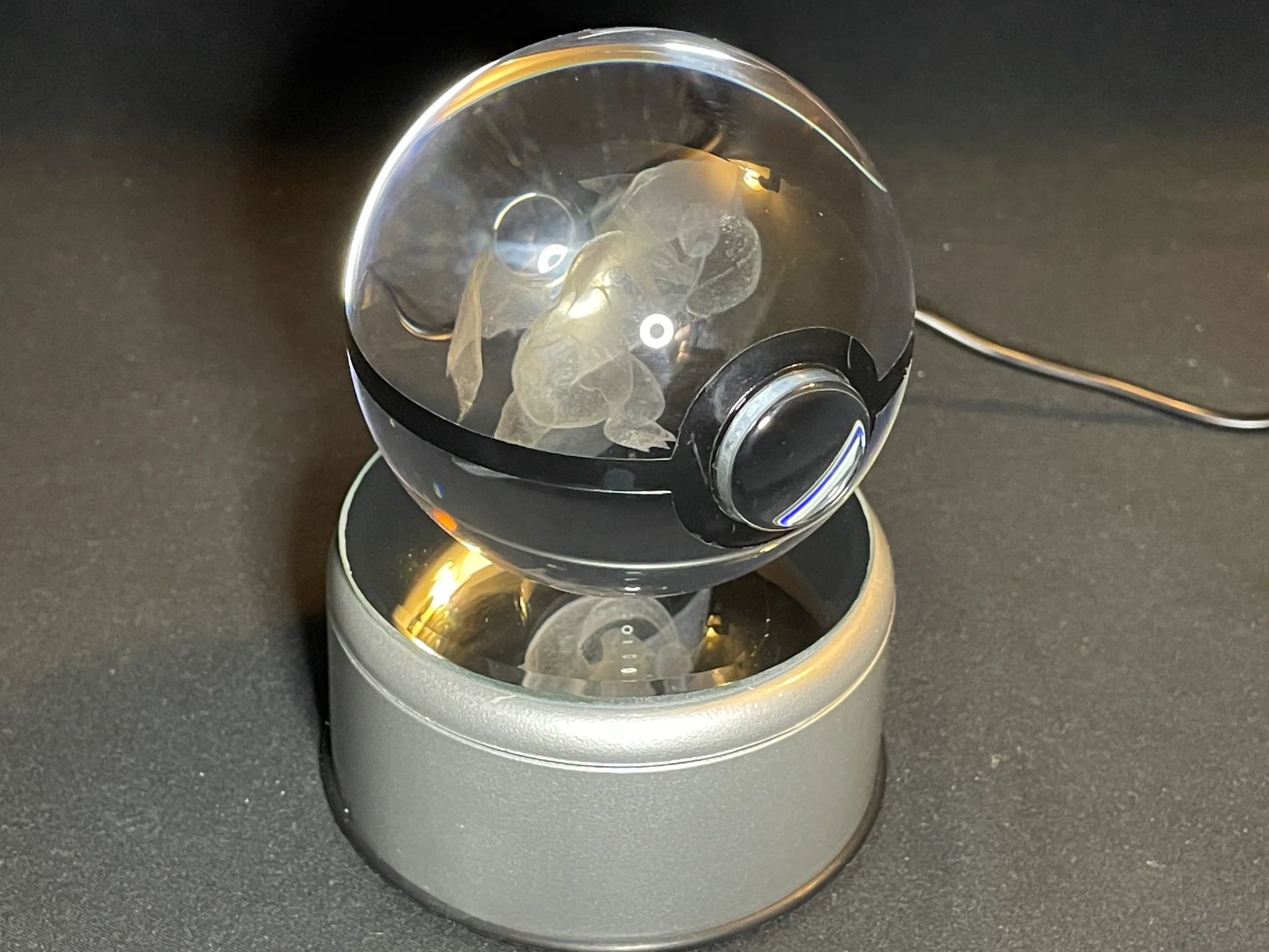 Charizard Crystal Ball With RGB Stand