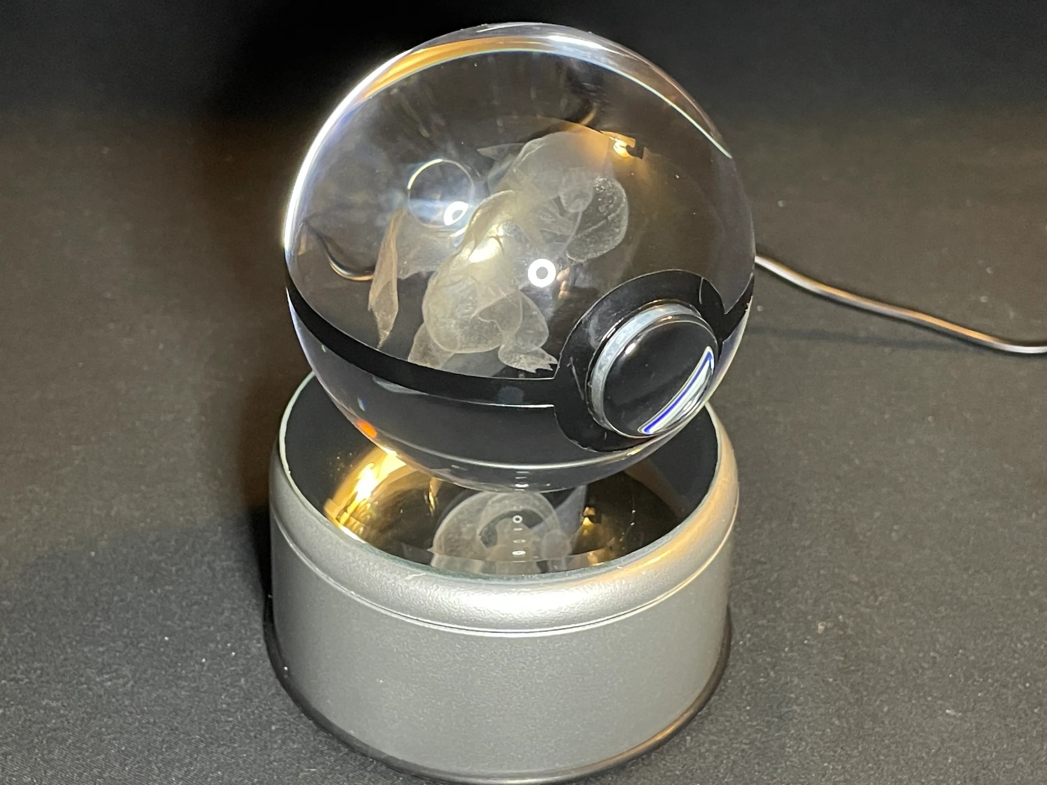 Charizard Crystal Ball With RGB Stand