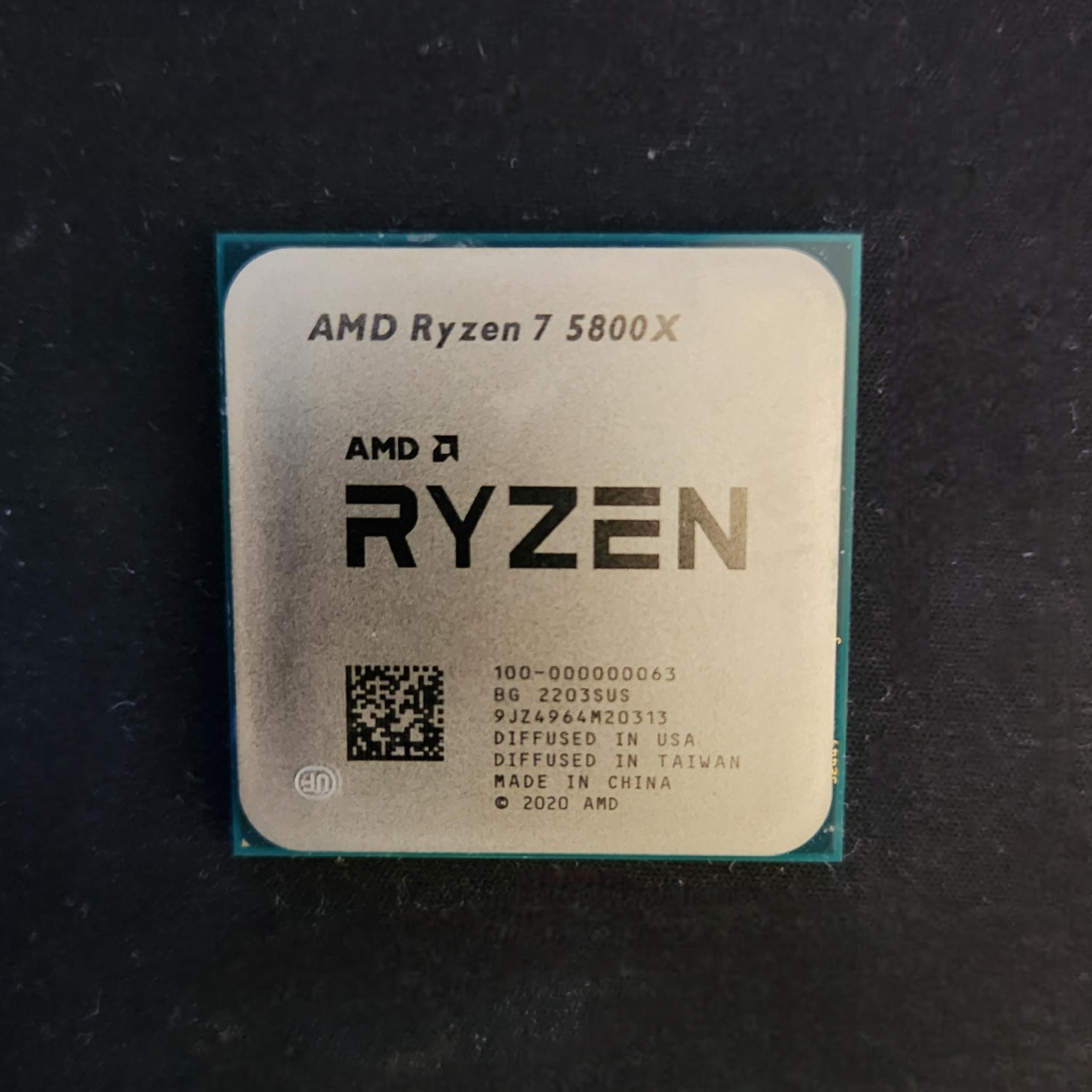 Ryzen 7 5800X | 8 Core | 16 Thread | AM4