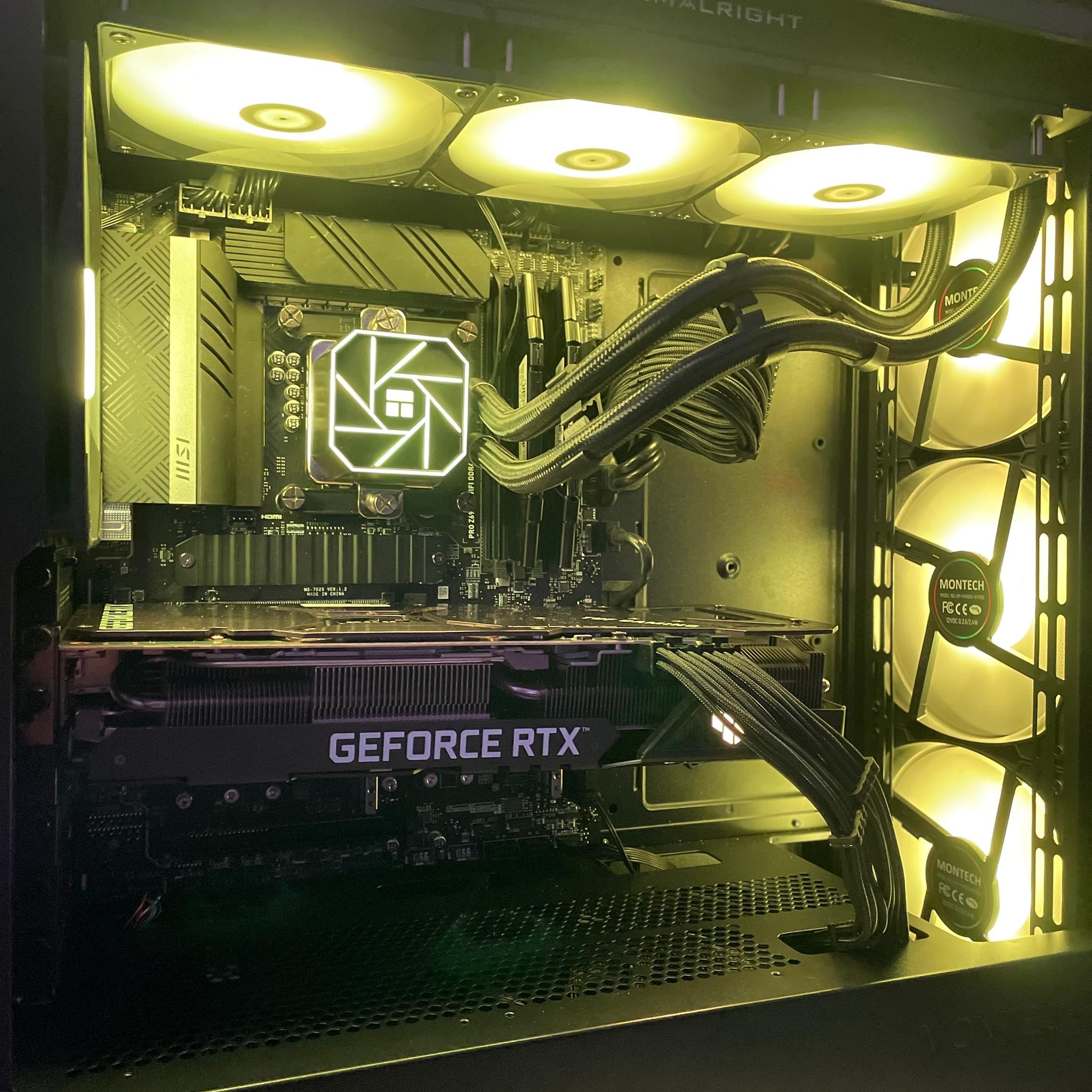 🖤🤍RTX 3080 | 12600KF | 16GB | 1TB M.2 | Windows 11 Home | BLACK Gaming PC🤍🖤