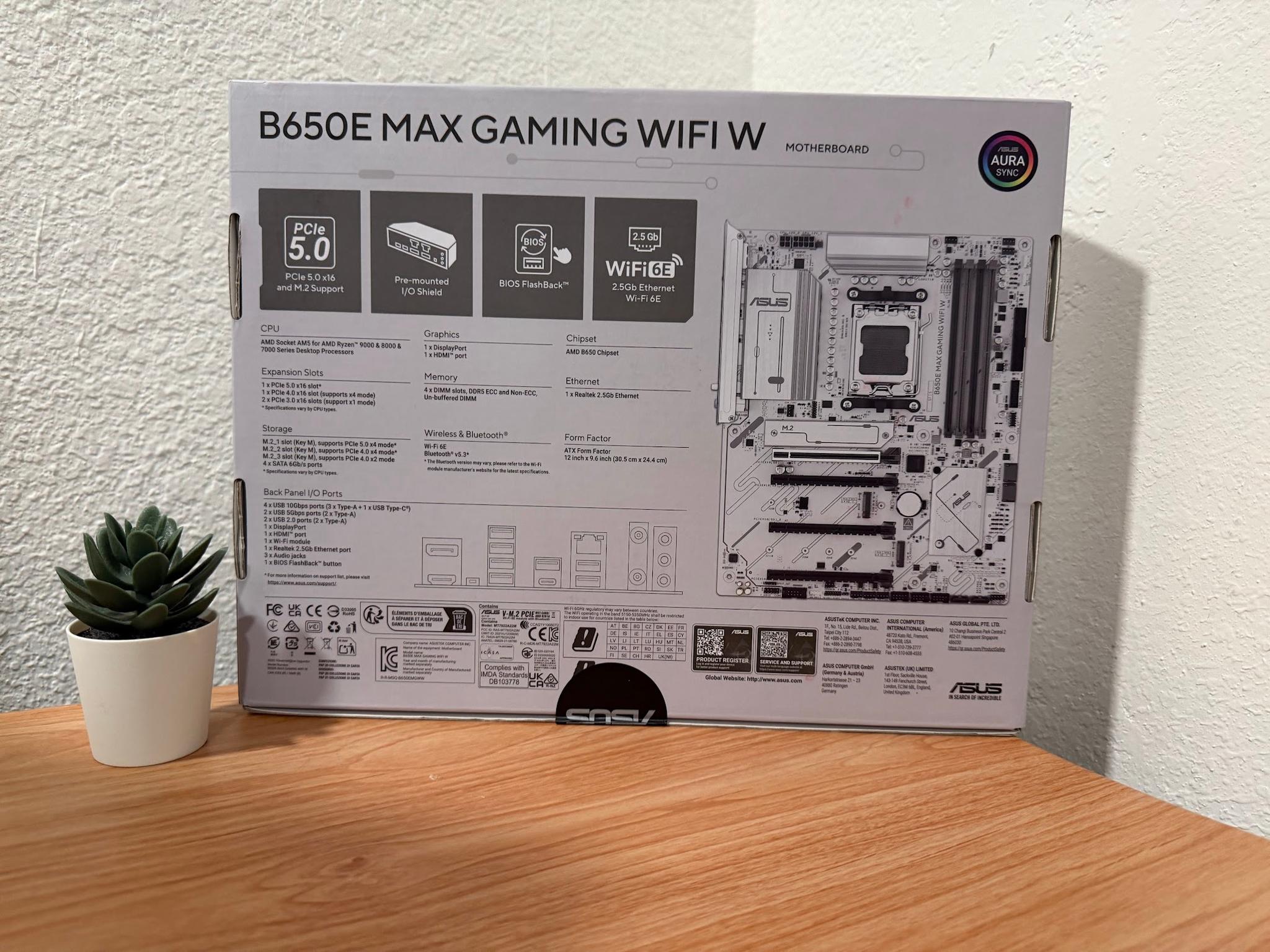 ASUS B650E MAX GAMING WIFI W