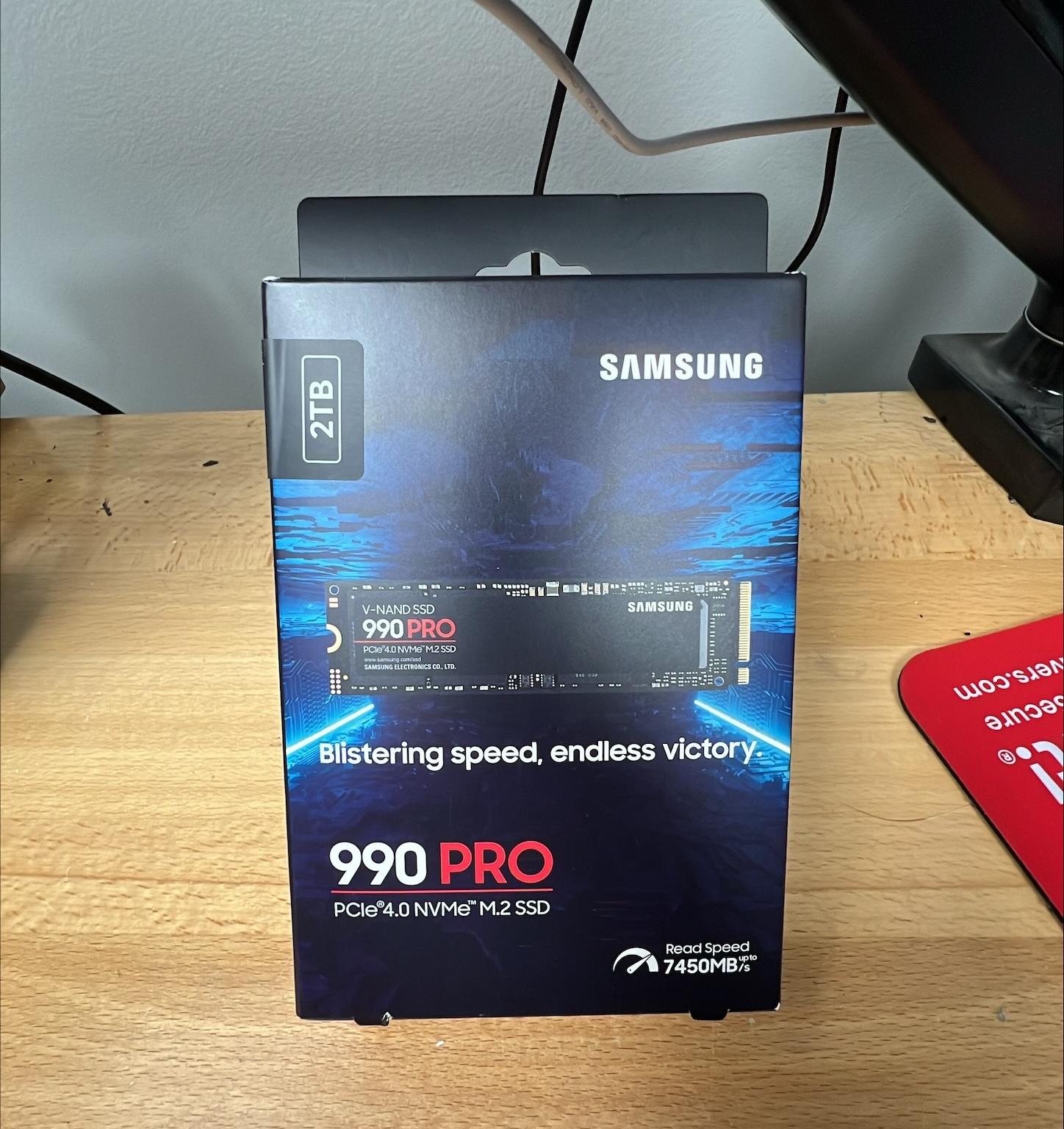 Samsung 990 PRO SSD 2TB NVMe M.2 PCIe Gen4, M.2 2280 Internal Solid State Hard Drive, Seq 7.450 MB/s