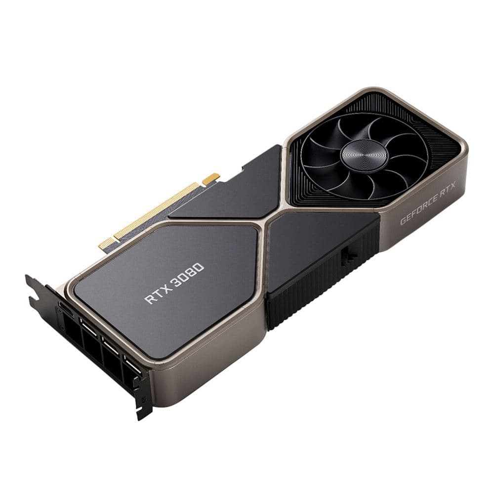 NVIDIA GeForce RTX 3080 Founders Edition Dual Fan 10GB GDDR6X PCIe 4.0 Graphics Card