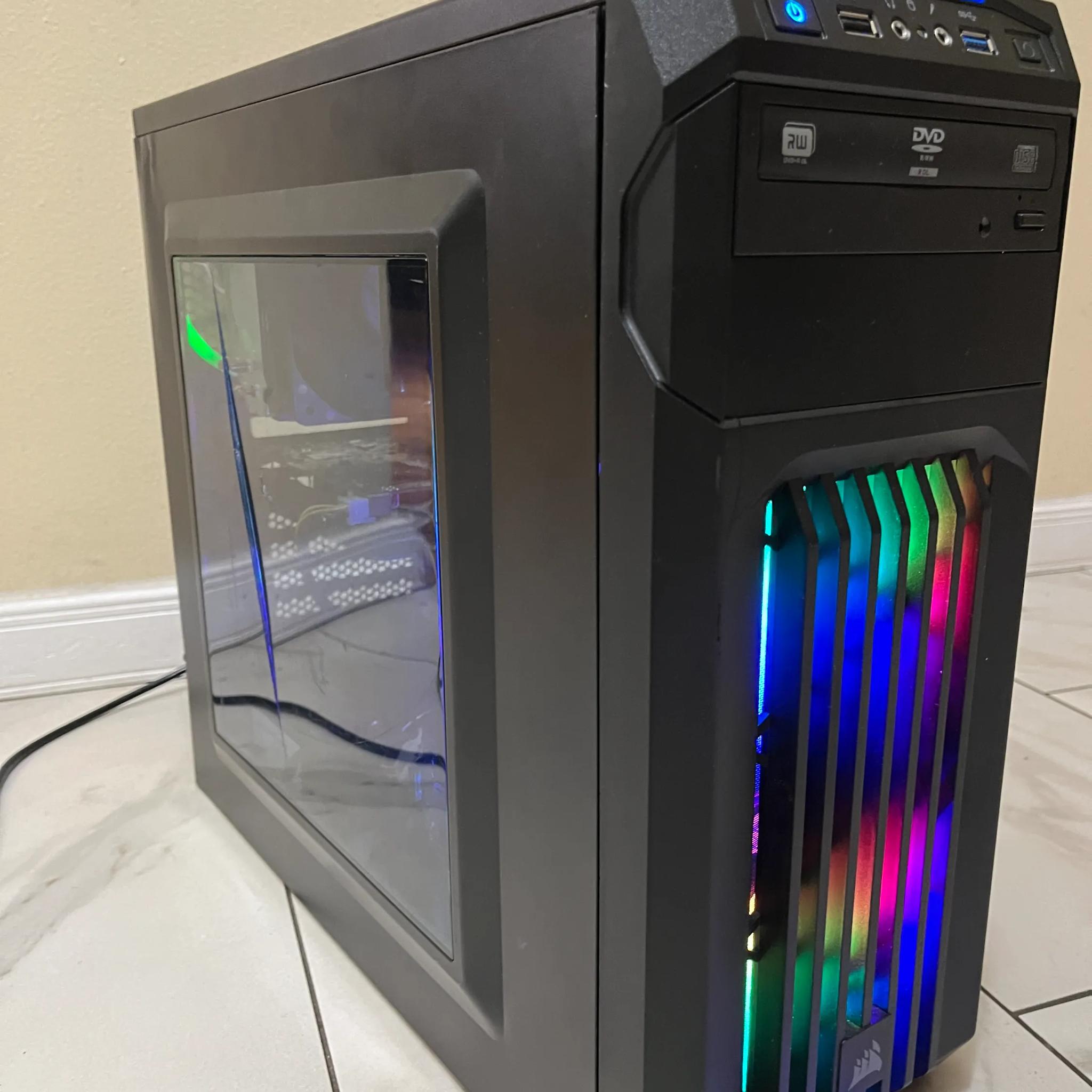🖥️🔥 Super Budget Gaming PC – GTX 950, Intel Core i5, 12GB RAM, 128GB SSD+1TB HDD, (Case Defects)