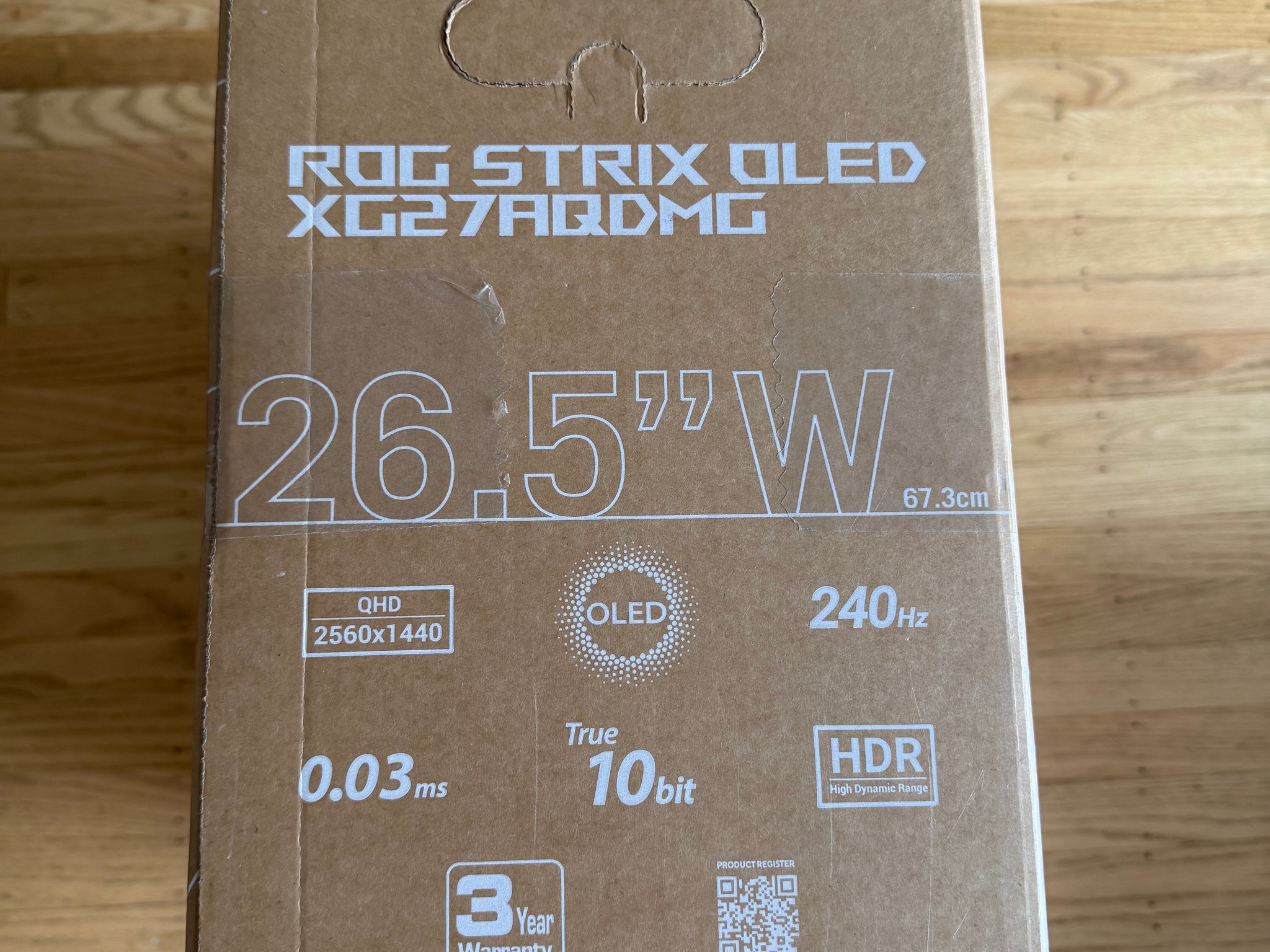 ASUS ROG Strix 27” 1440P OLED Gaming Monitor