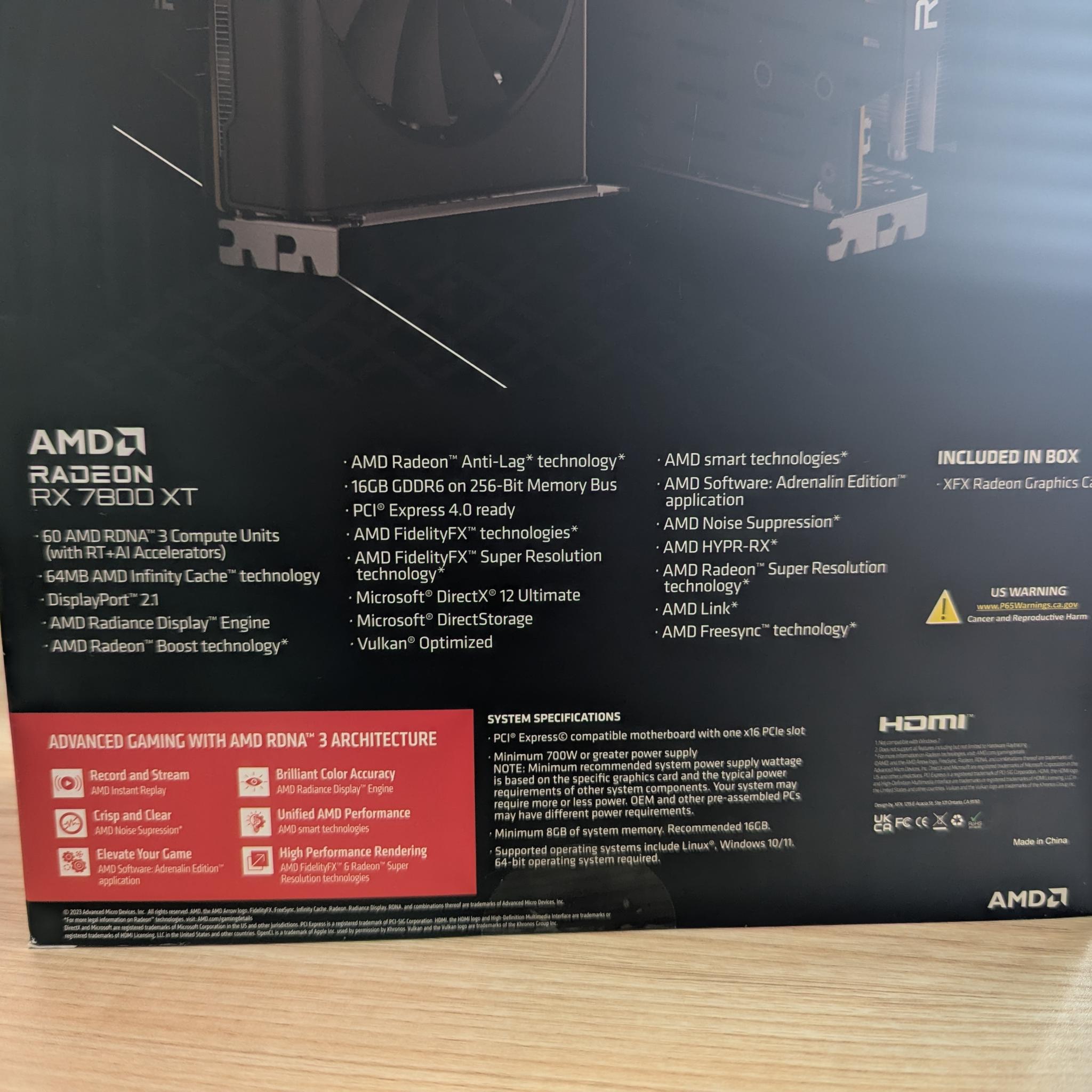 7800 XT (XFX SPEEDSTER QICK319 Radeon RX 7800 XT)