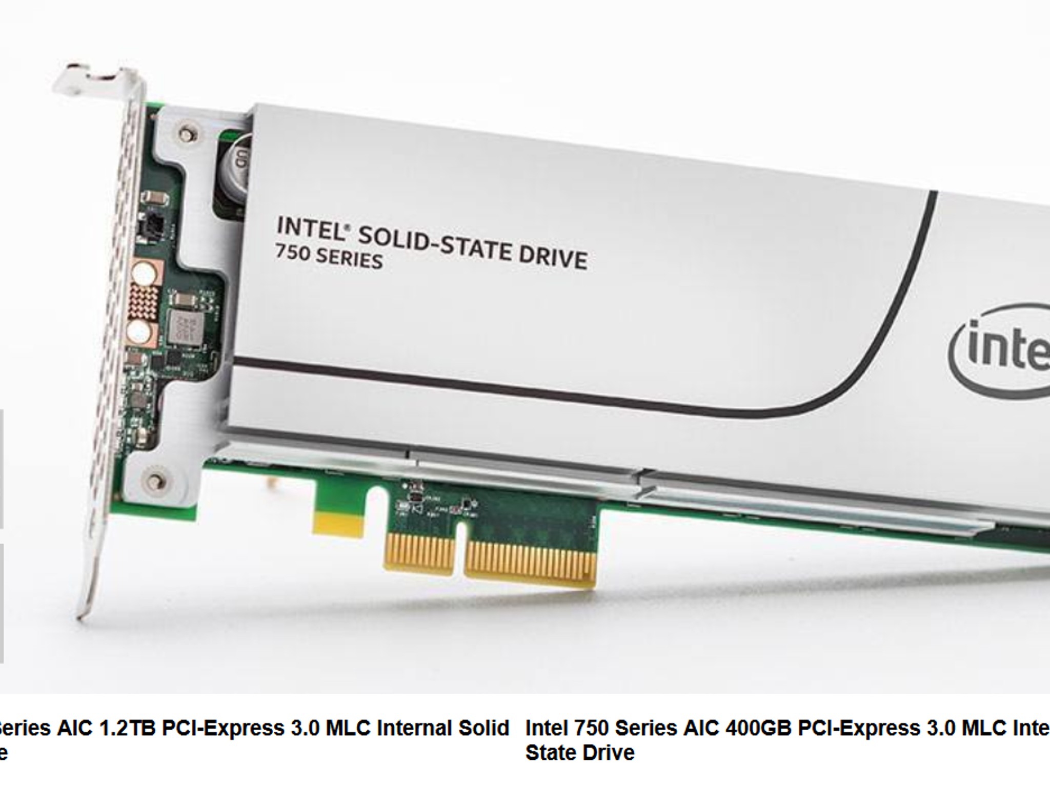 NEW Intel 750 Series Add-In Card - PCIe 3.0 x4 NVMe MLC SSD drive (400GB)