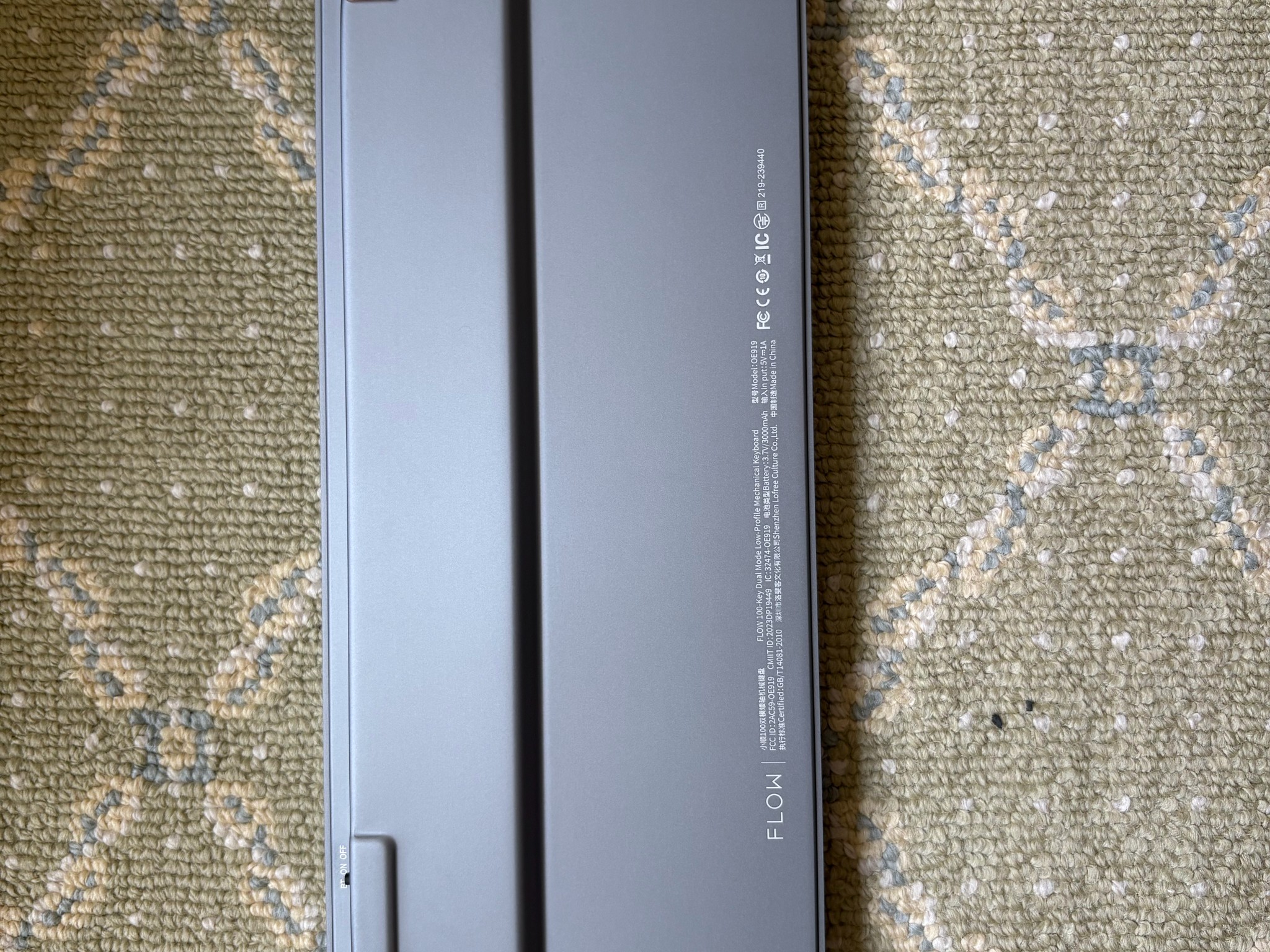 Lofree Flow100 -  Black with Phantom Switches