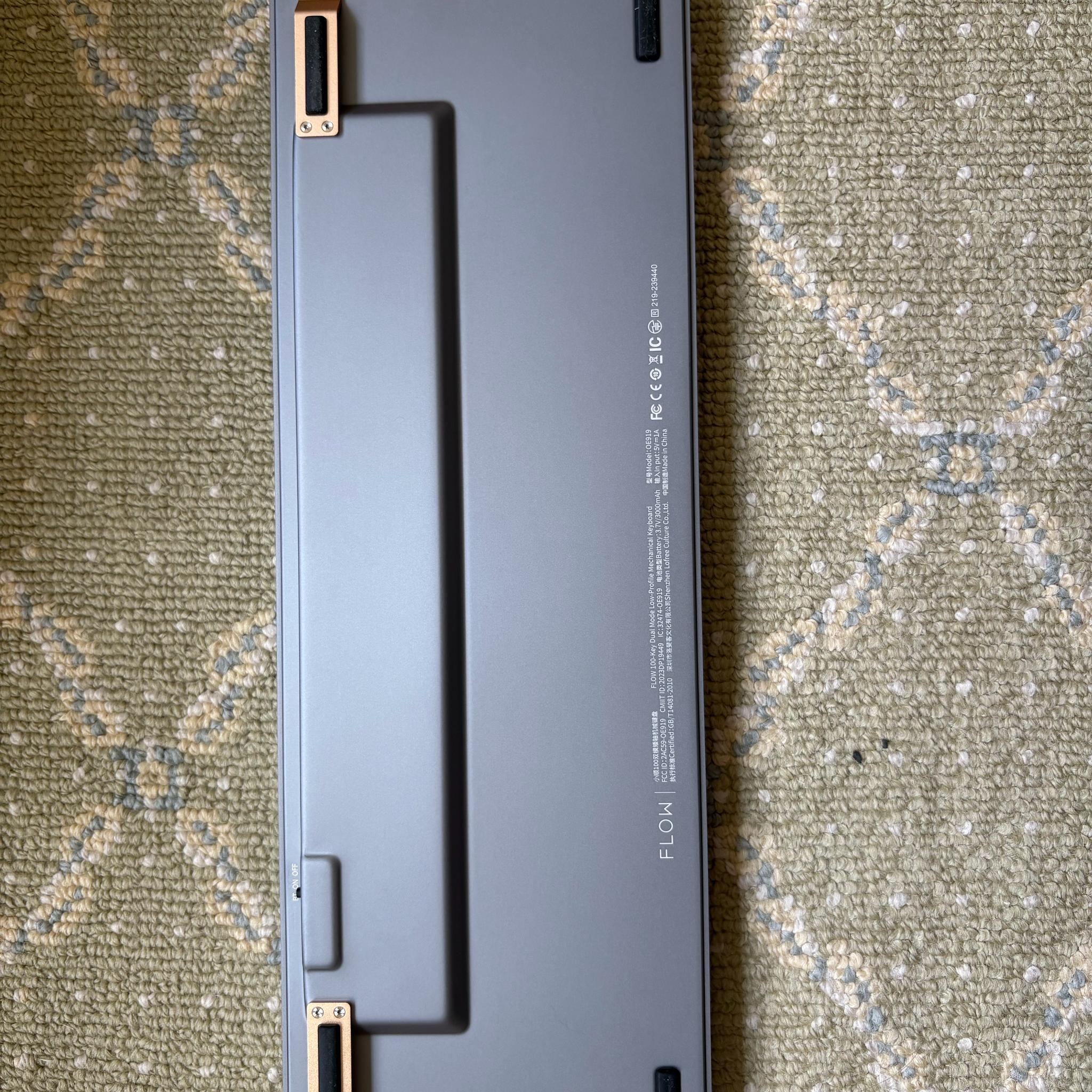 Lofree Flow100 -  Black with Phantom Switches