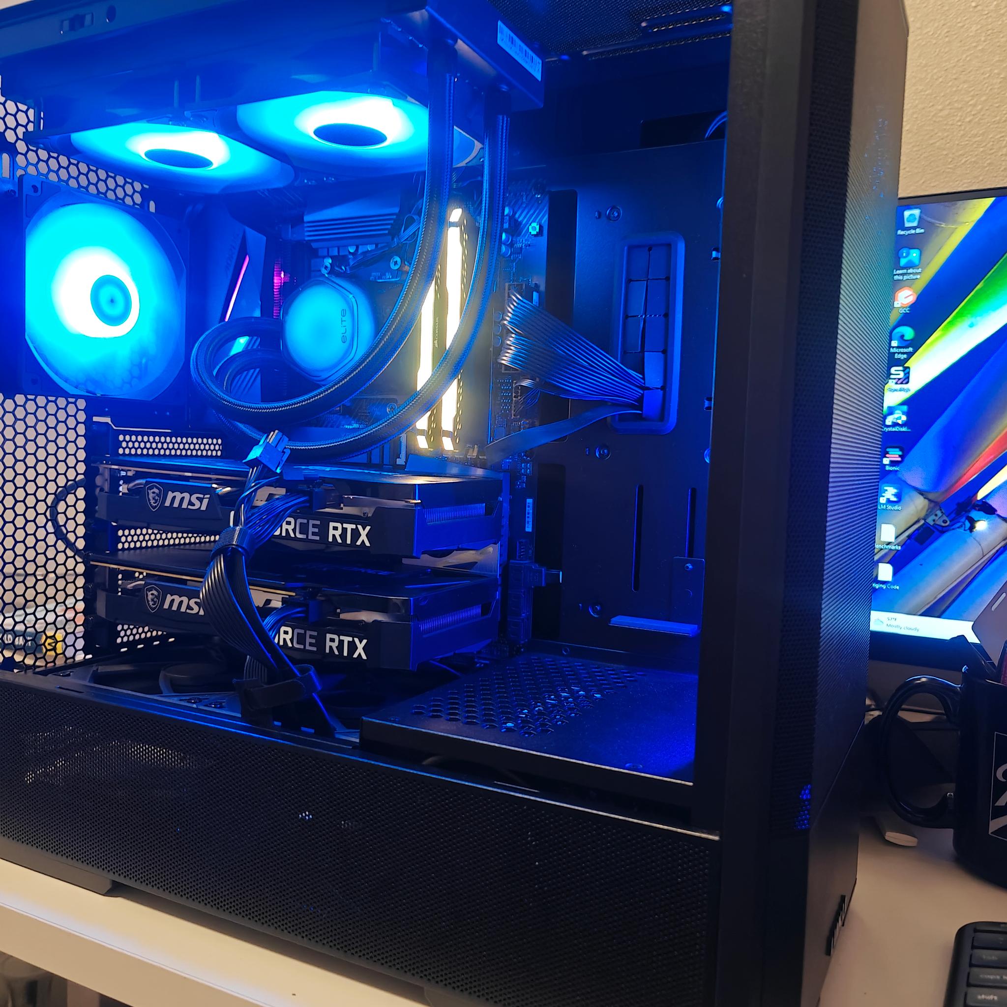 Gaming and AI PC (Ryzen 9 5900XT | Dual RTX 3060s 12GB | 32GB DDR4 | 2TB SSD + 1TB HDD)