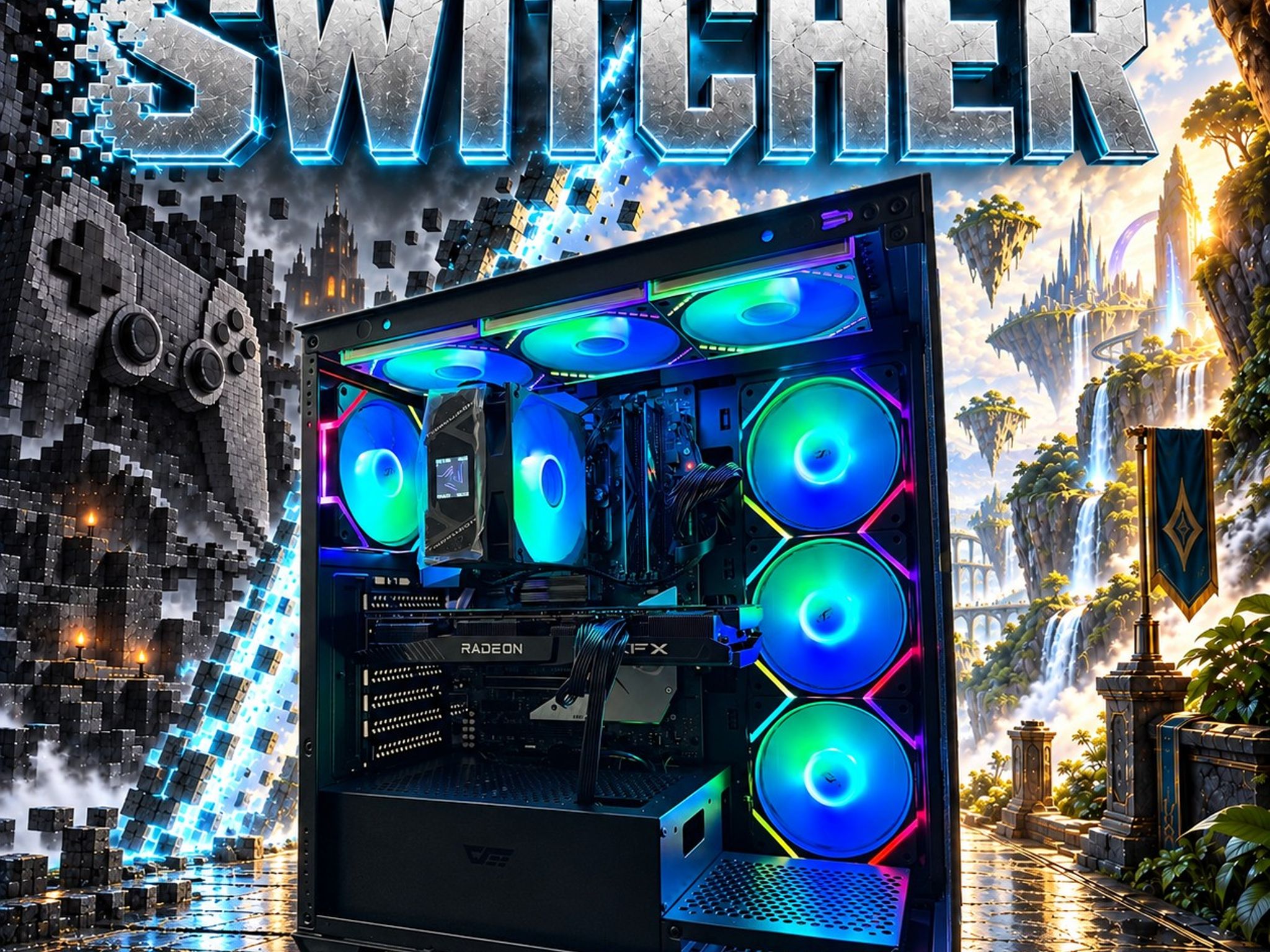 "Console Switcher" i7-9700KF, RX 6700 10GB, 16GB DDR4, ~1TB total storage
