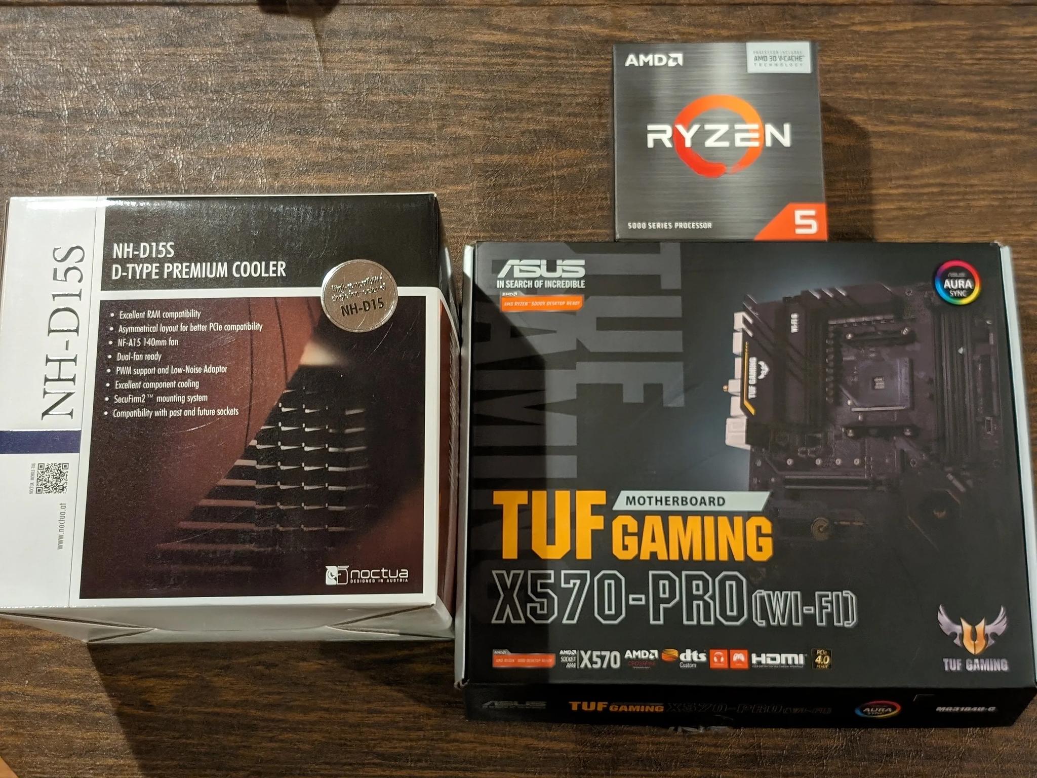 MoBo/CPU/Memory Combo: ASUS TUF GAMING X570-PRO (WI-FI) w/AMD 5600X3D CPU/G.Skill 3200mhz DDR4 32gb