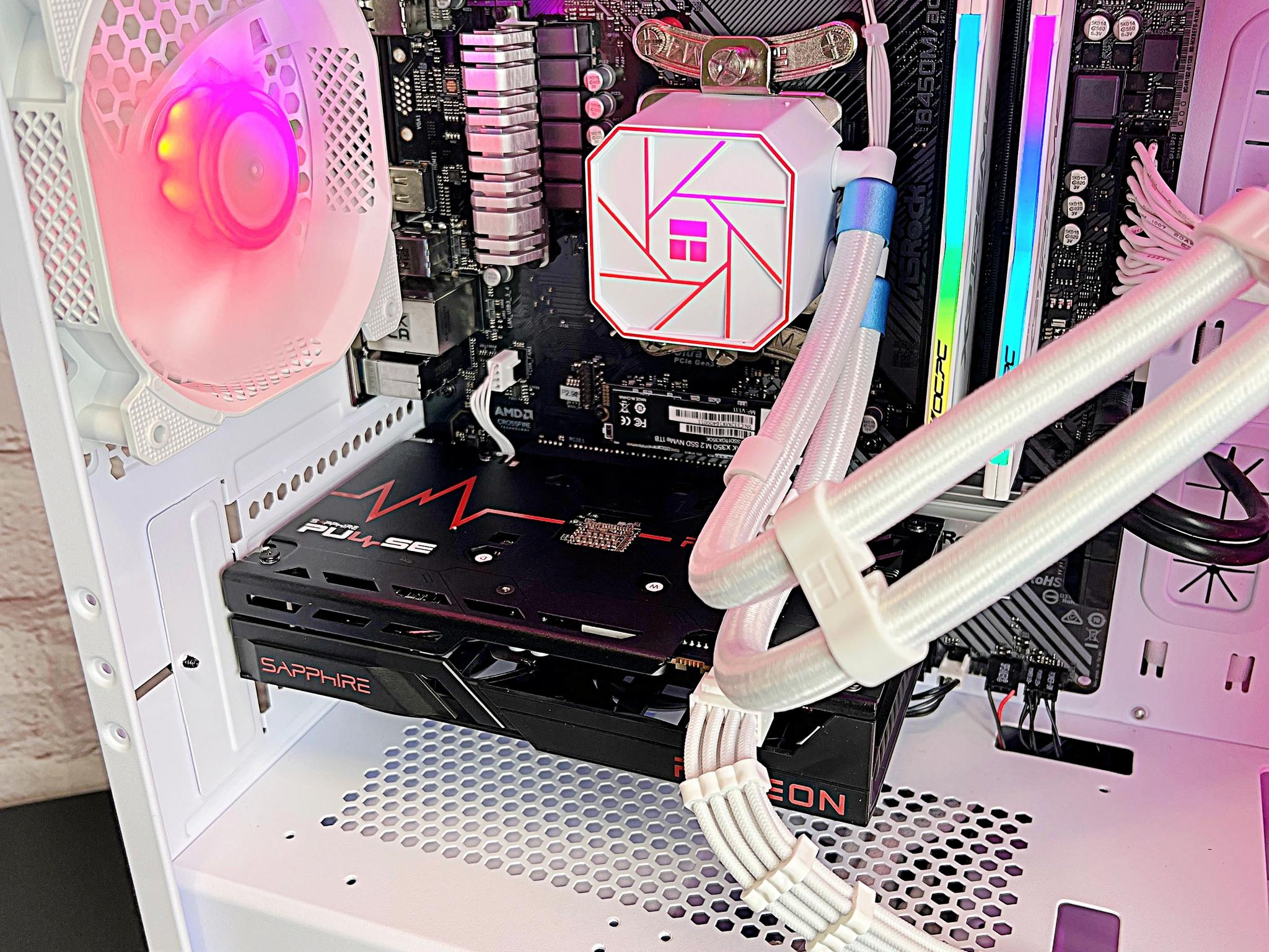 Ryzen 5 3600 Sapphire RX 6600 16GB RAM 1TB M.2 Liquid Cooled Gaming PC