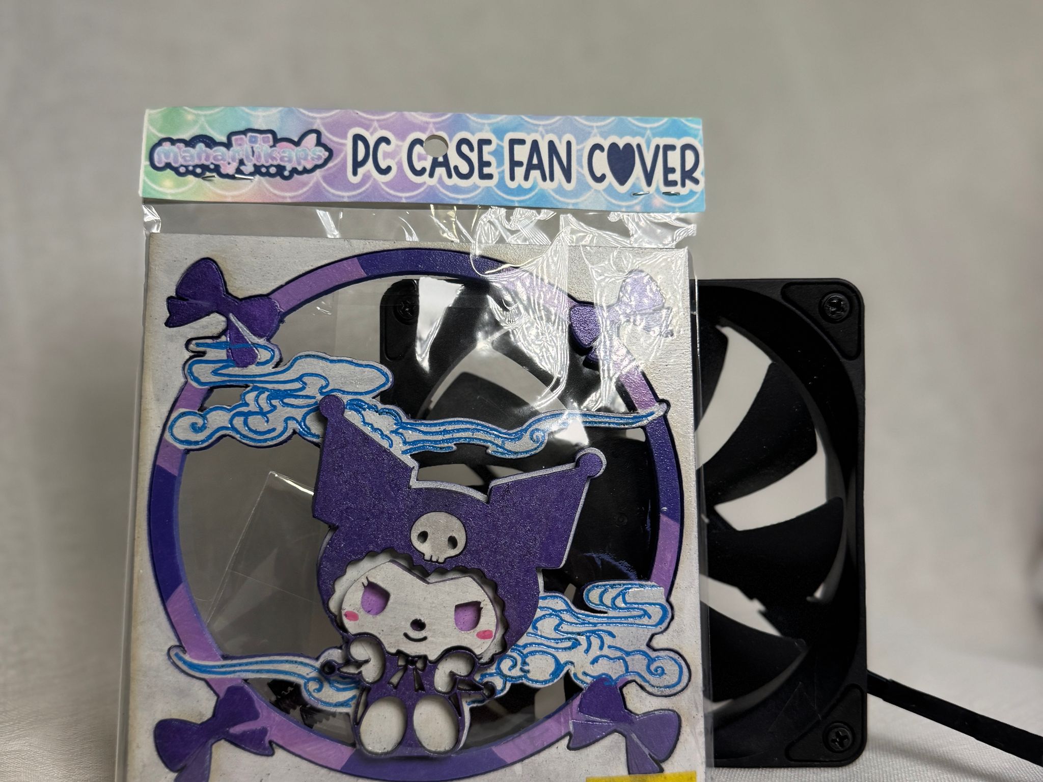 Kuromi Case Fan Cover - Magnetic Snap 120mm Compatible