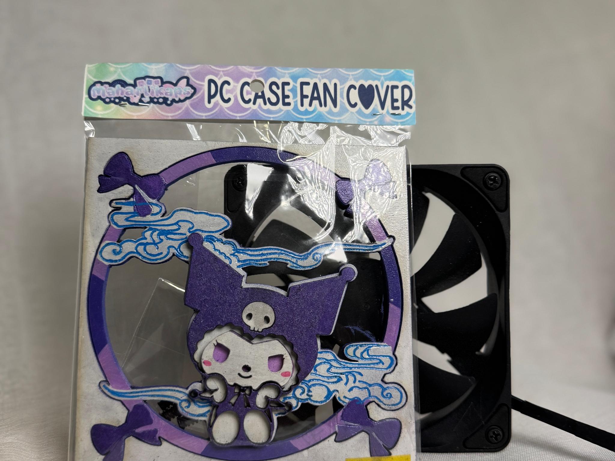 Kuromi Case Fan Cover - Magnetic Snap 120mm Compatible