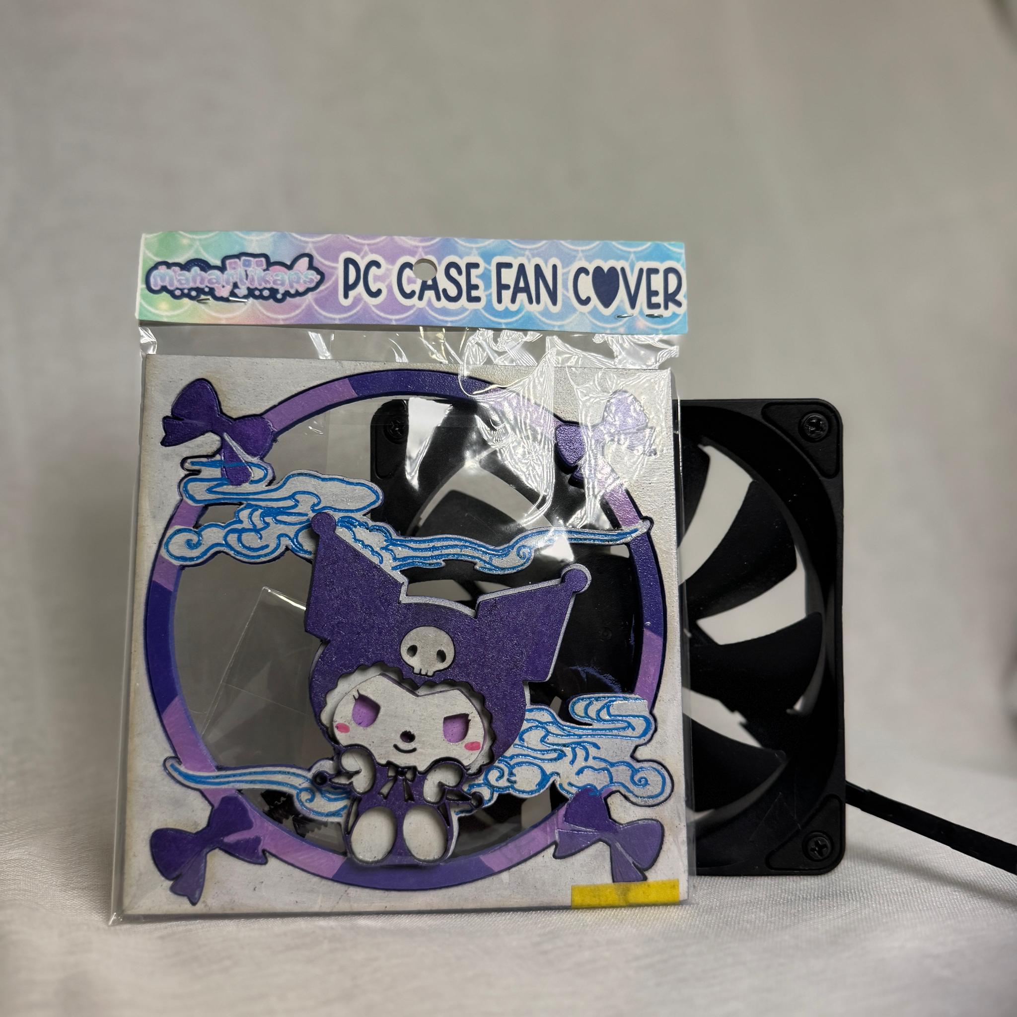 Kuromi Case Fan Cover - Magnetic Snap 120mm Compatible