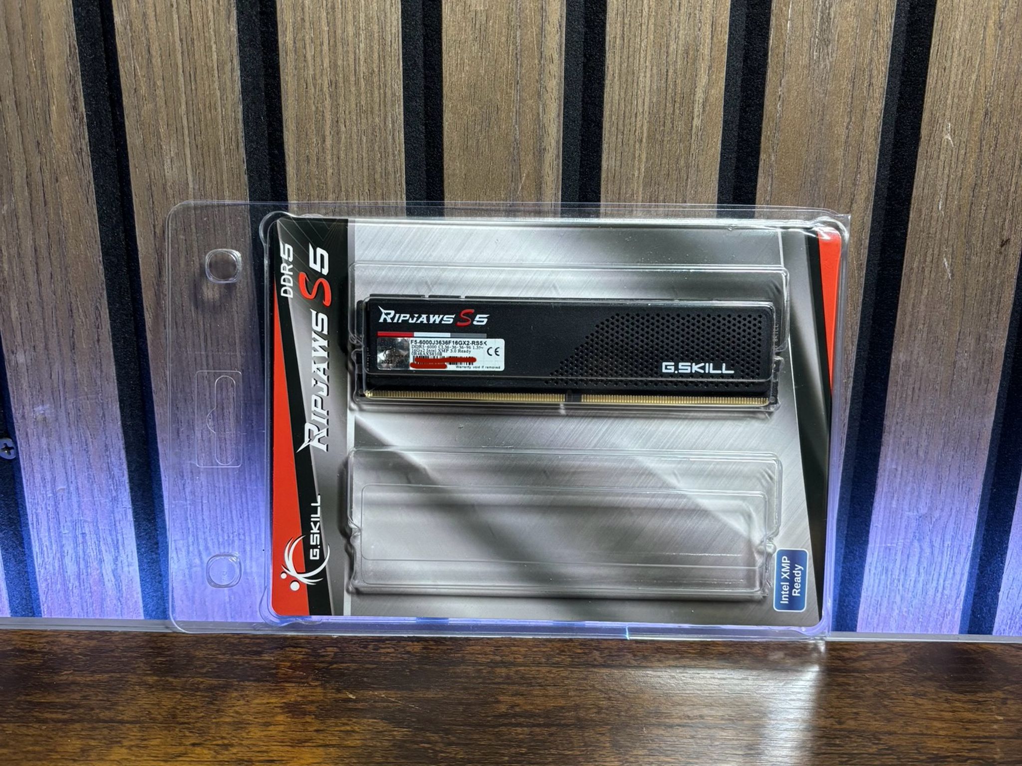 G.SKILL RIPJAWS S5 16GB DDR5 6000MHZ INTEL XMP READY RAM
