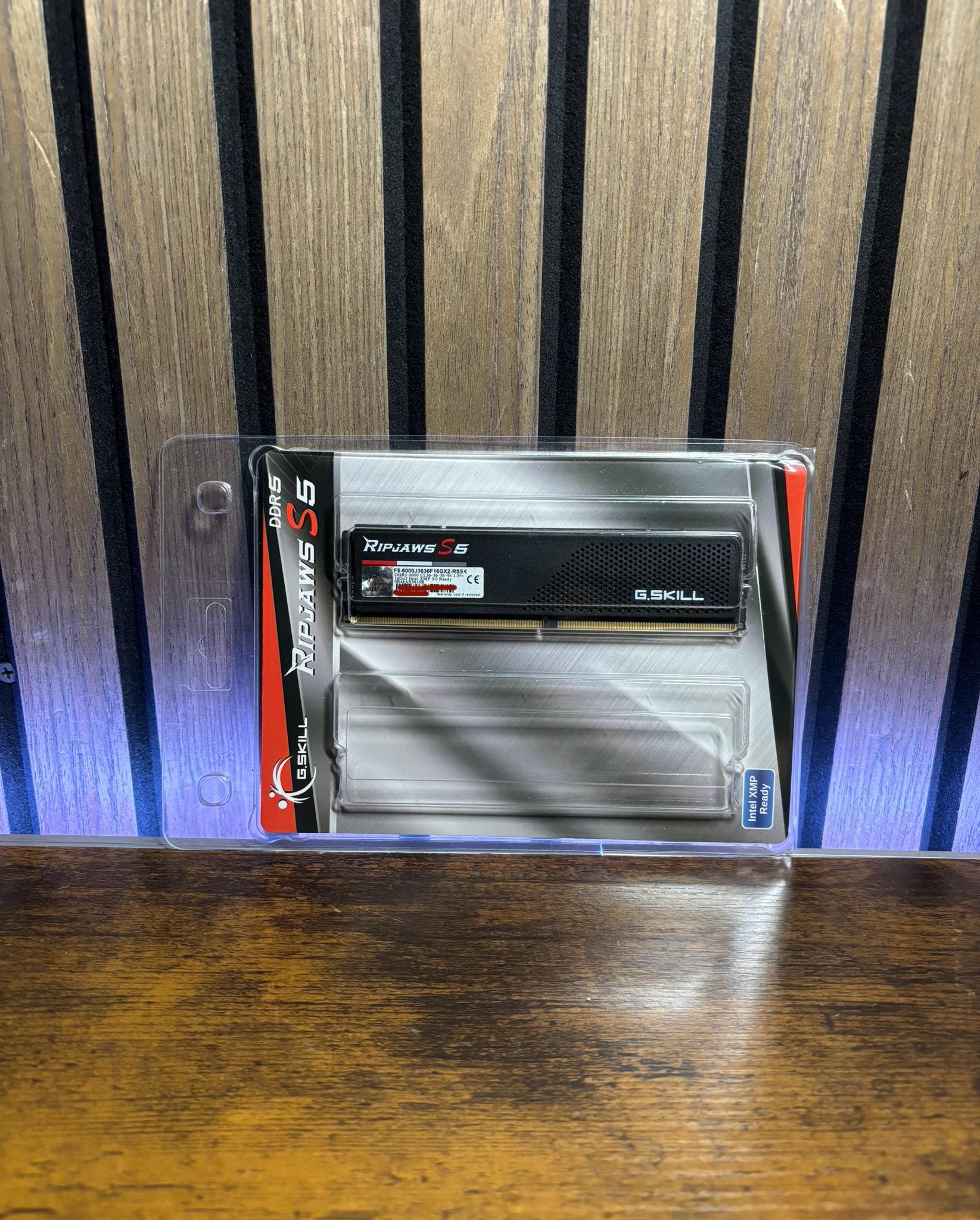 G.SKILL RIPJAWS S5 16GB DDR5 6000MHZ INTEL XMP READY RAM