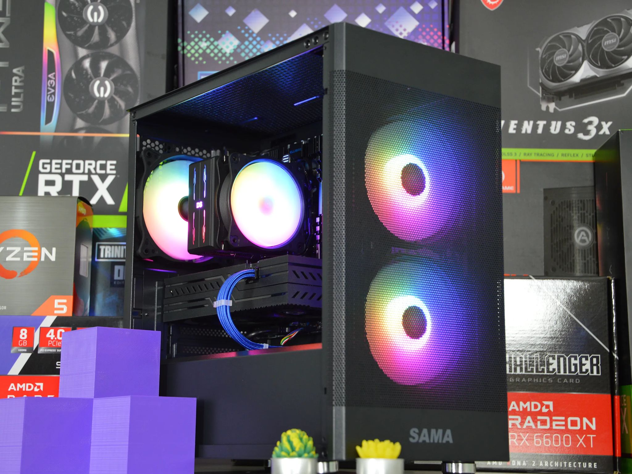 🔵⚫️| RX 580 8GB | INTEL XEON E5 2670 V3 | 16GB DDR4 RAM | 1TB NVME SSD | Midnight Cobalt |