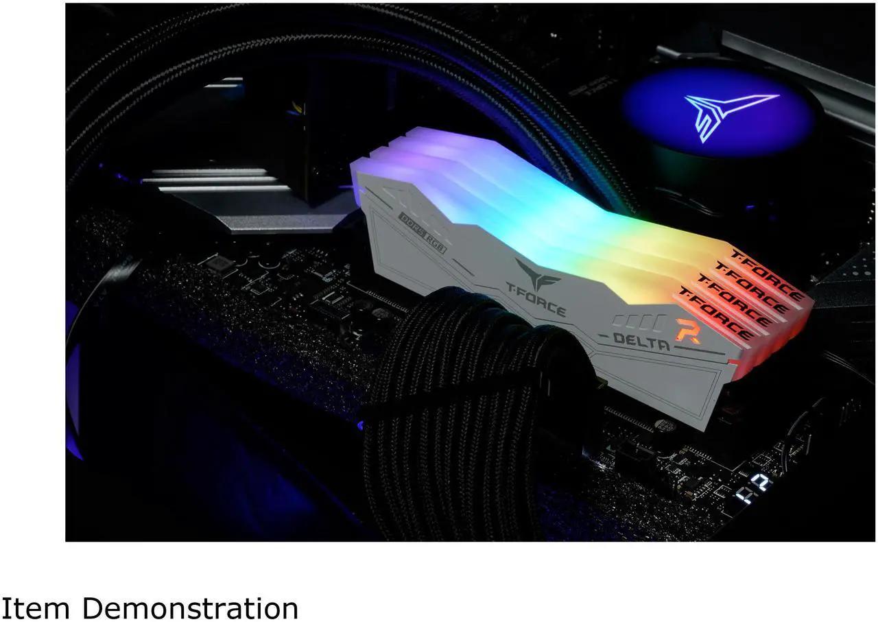 T-FORCE DELTA RGB DDR5 WHITE KIT 16GB (2X8GB) BRAND NEW