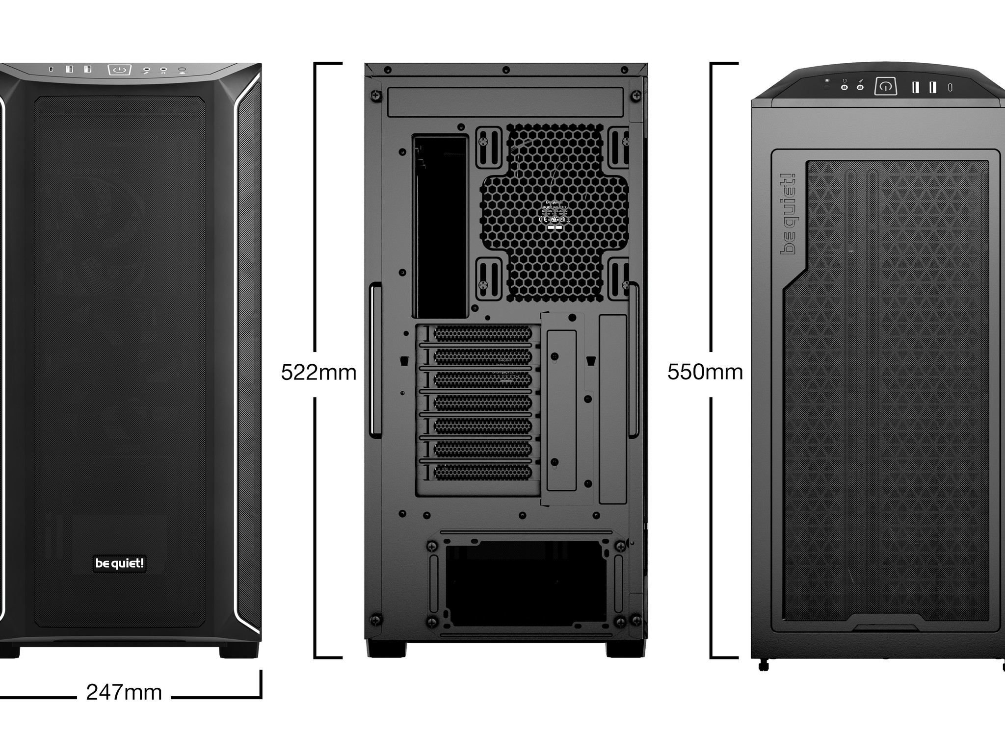 be quite! Shadow Base 800 DX - Black