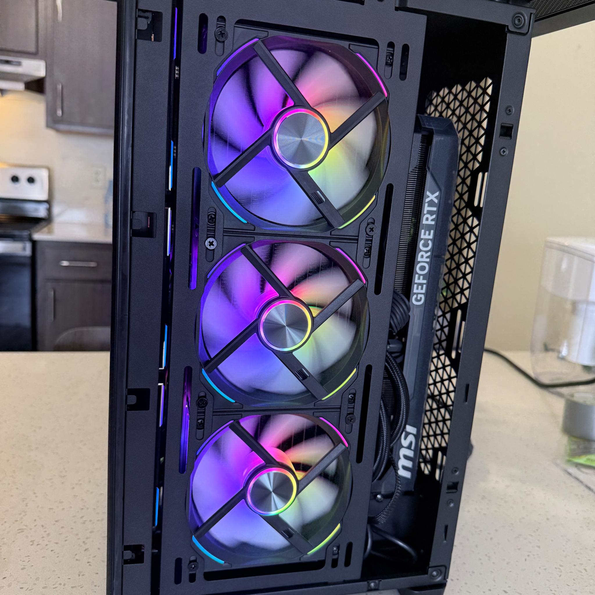 Black Opal VIII|Core Ultra 7 265K| 5070 Ti|32GB DDR5|2TB PCIE 5.0| Workstation SFF Gaming PC