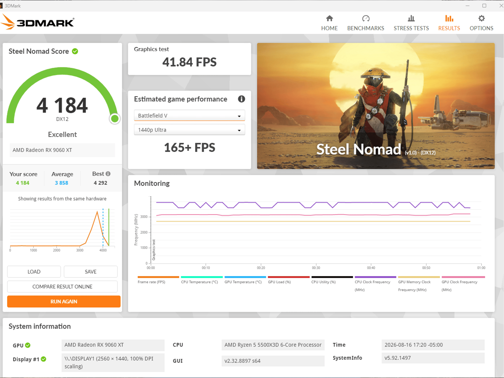 Ryzen 5500X3D + 9060 XT 16GB High Performance Gaming PC - All New Parts