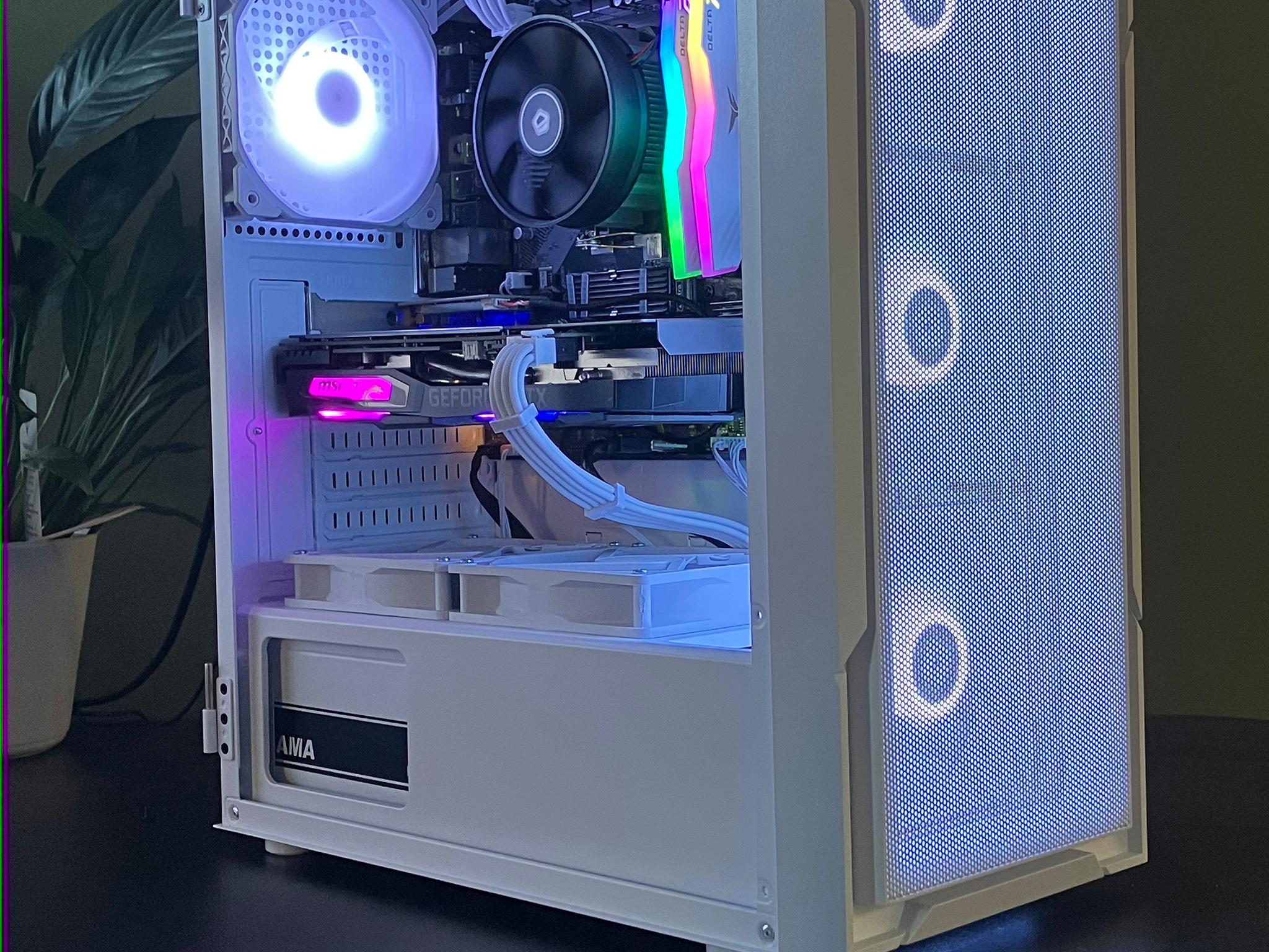 🦃Black Friday Sale! 🦃White RGB Gaming PC Ryzen 5 Nvidia GTX 1660 SUPER 16 gb 512gb Wifi Win11pro