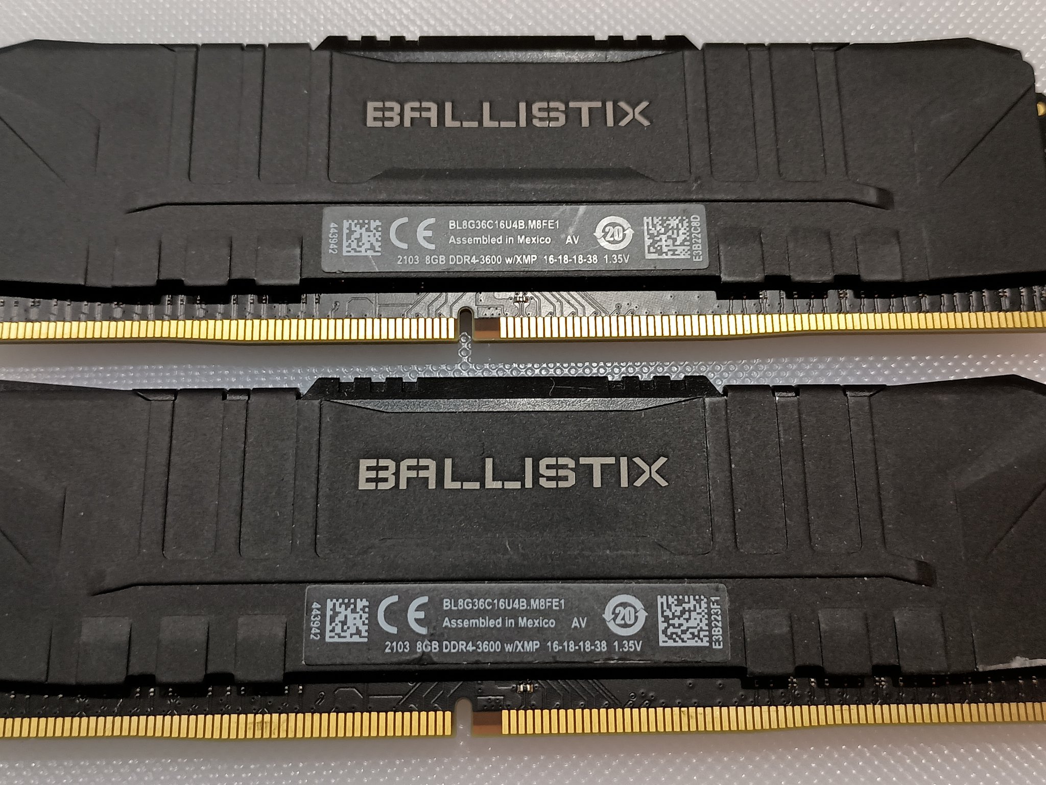 Crucial Ballistix 16gb DDRR4 3600mhz 2x8GB memory kit. BL2K8G36C16U4B