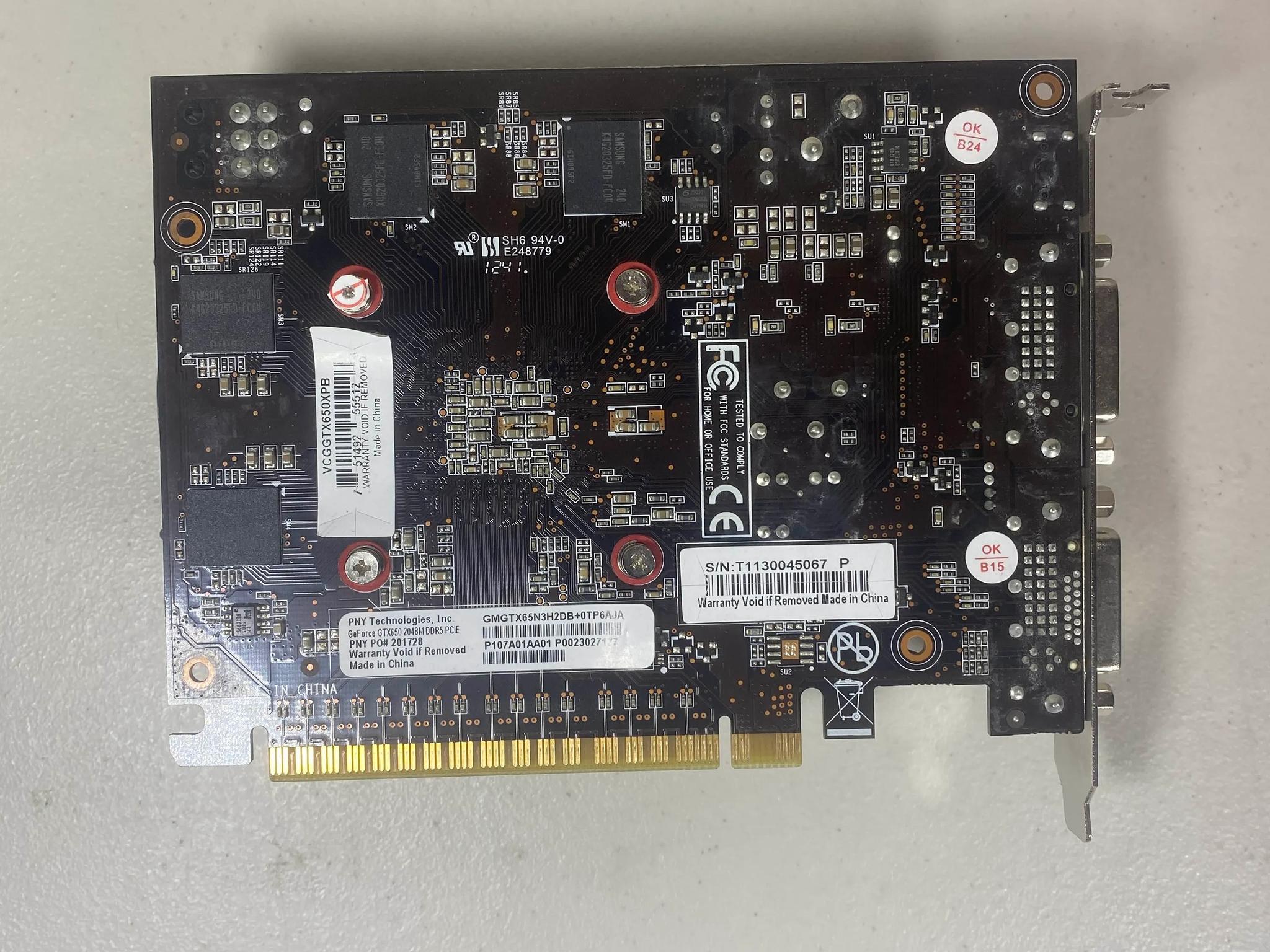 PNY Nvidia GeForce GTX 650 2gb