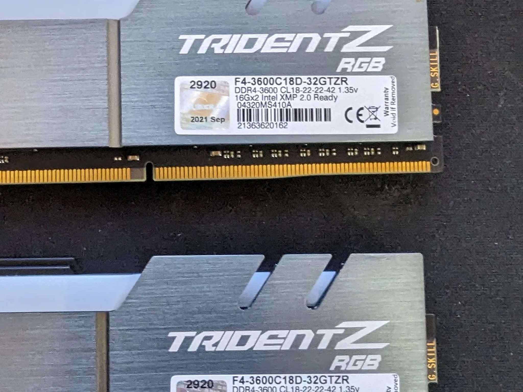 G.Skill Trident Z RGB 64 GB (4 x 16 GB) DDR4-3600 CL18 Memory FREE SHIPPING