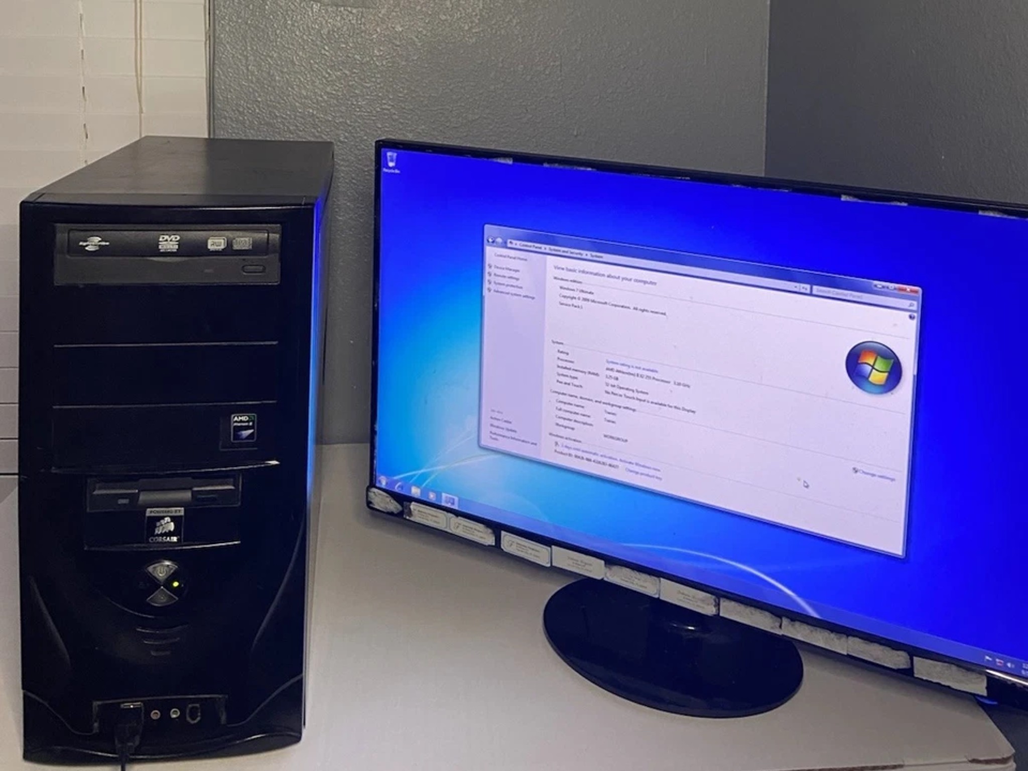 T-Series Retro Gaming PC AMD Athlon II X2 255 3.10GHz 8GB Ram 465GB HDD Window 7