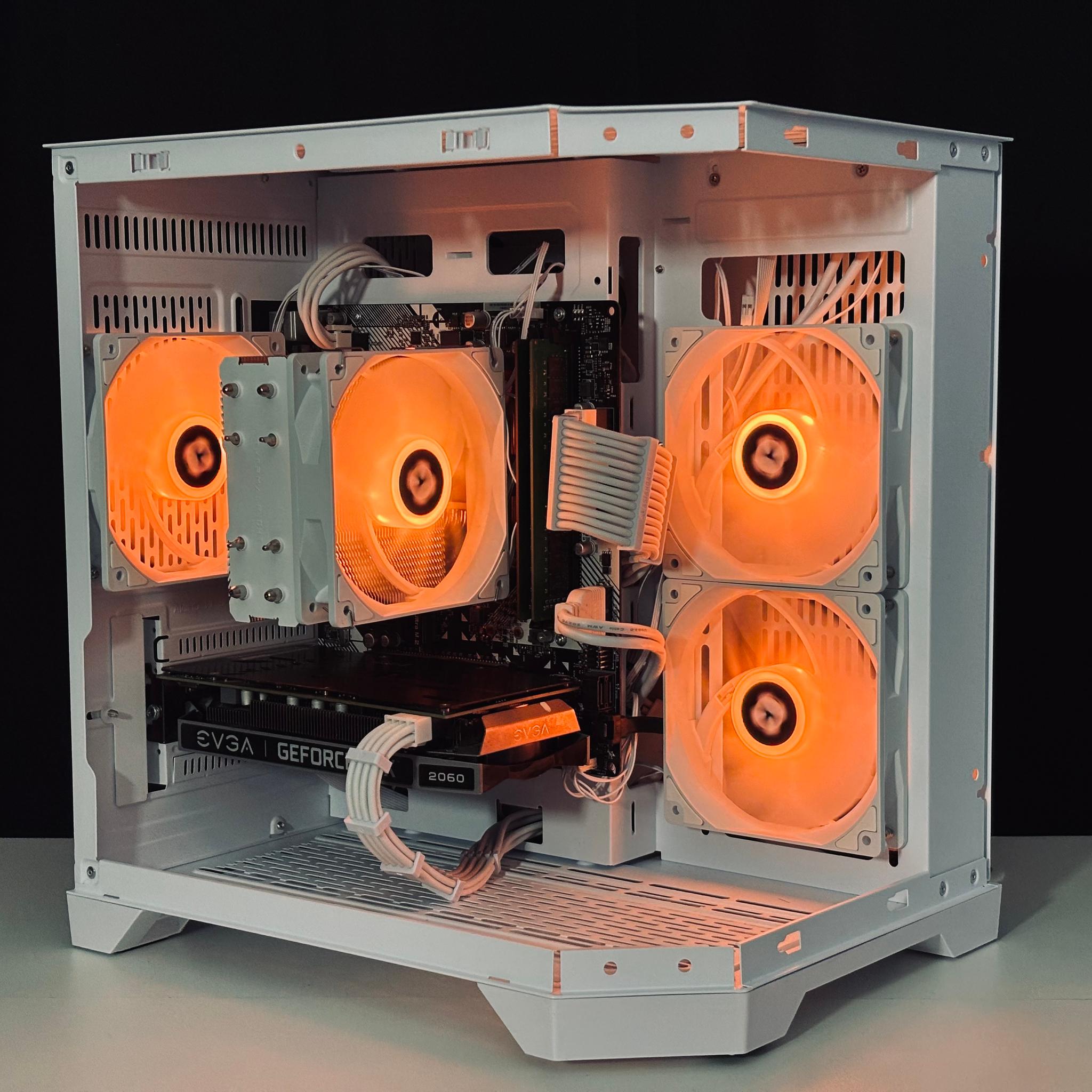 🧡🤍 RTX 2060 / Ryzen 5 3600 / 16GB White Gaming PC 🤍🧡