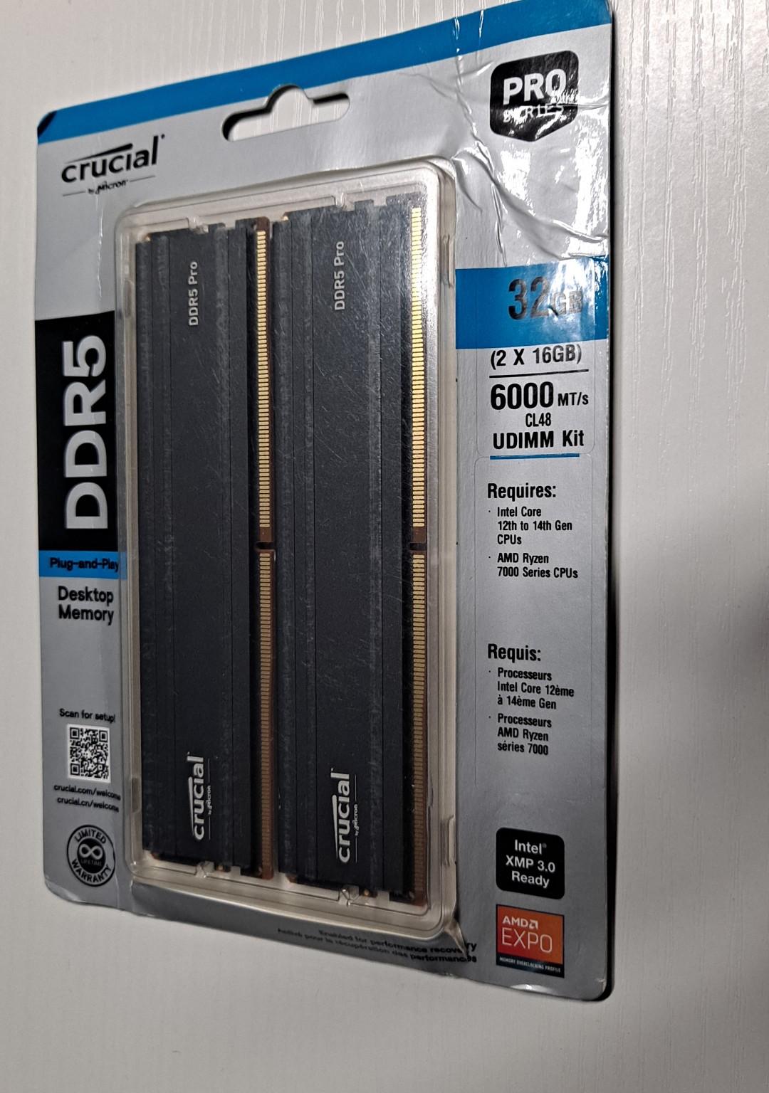 Crucial Pro DDR5 32GB [ 2 x 16GB | 6000Mhz ]