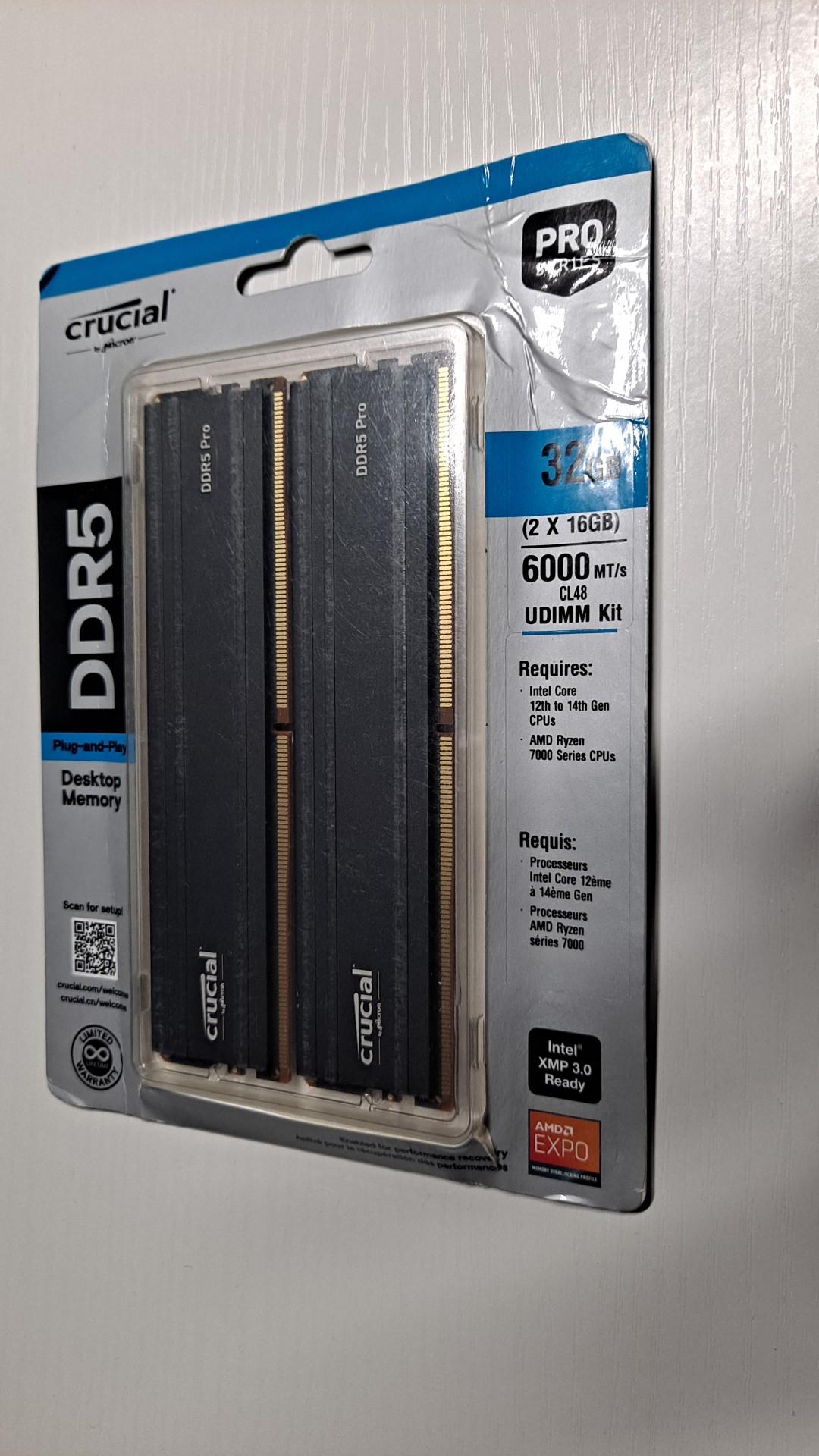 Crucial Pro DDR5 32GB [ 2 x 16GB | 6000Mhz ]