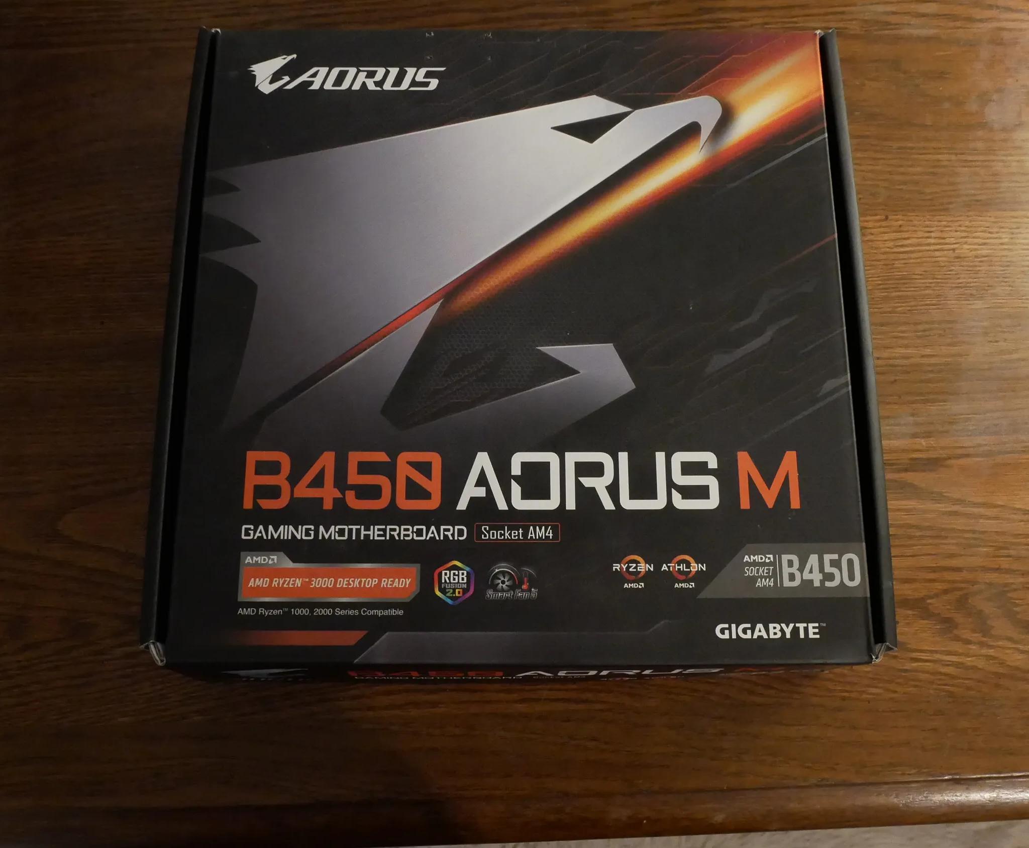 GIGABYTE B450 AORUS M AM4 Full set!