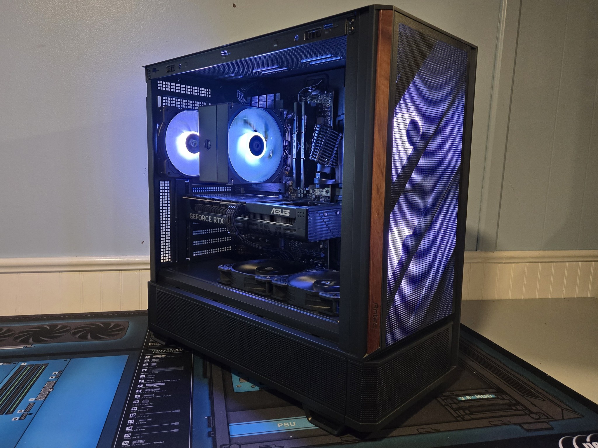 🖥️DarkWood 1080p/1440p PC|Ryzen 5 7500F|RTX 5060TI 8GB|1TB NVME|16GB DDR5|Wifi/Bt|Free Shipping 🖥️