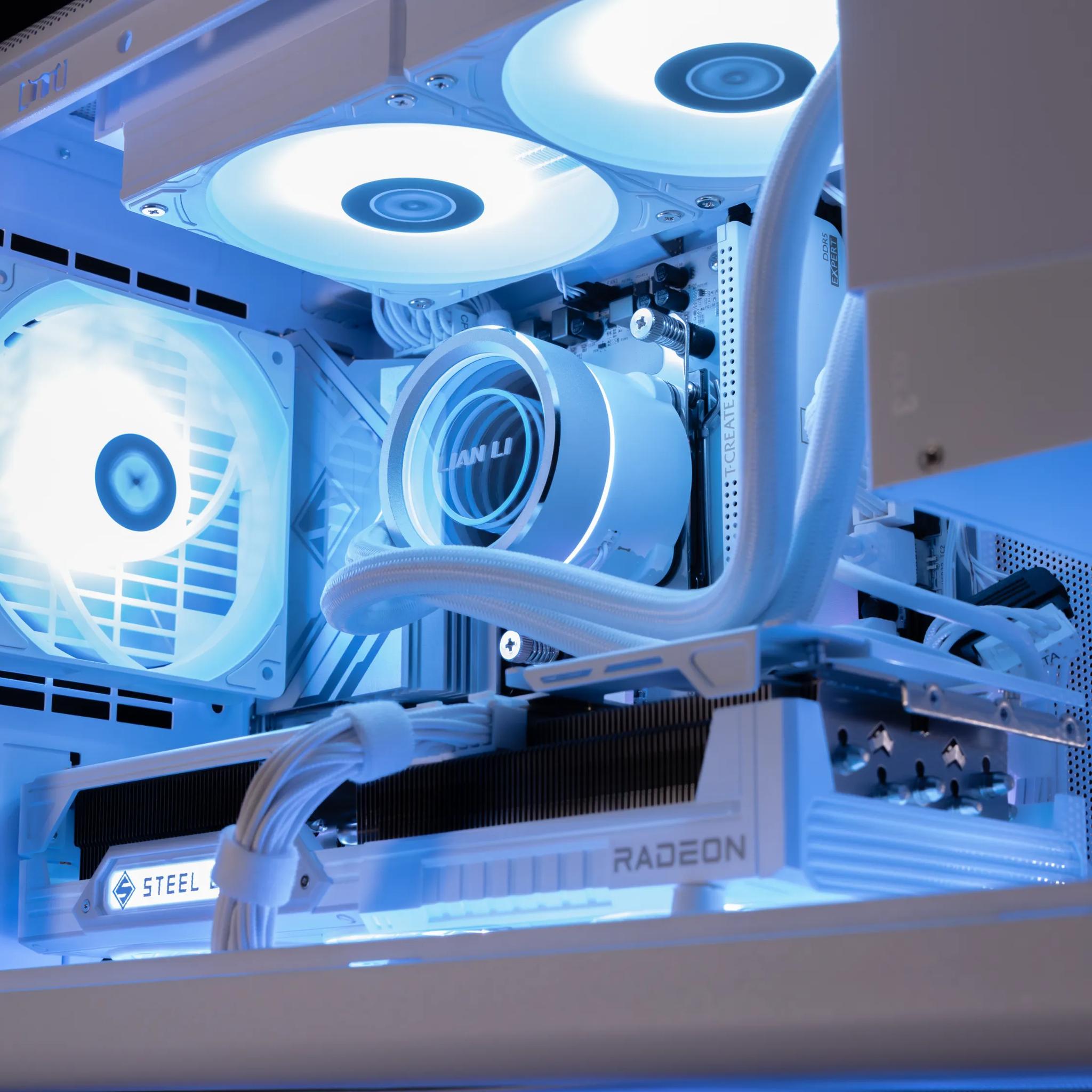 ✴ White Blade ✴ RX 9070XT / AMD R5 9600X / 1TB NVME / 32GB DDR5 RAM / 240 AIO / Windows 11 Pro