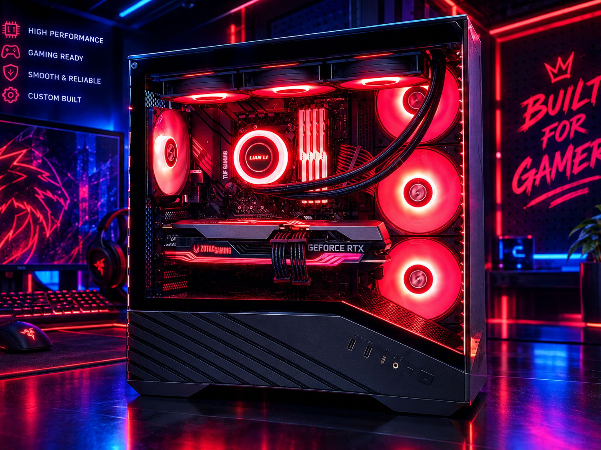 🦁 ⚔️GeForce RTX 3080 10GB | Ryzen 9 5900XT | DDR4 32GB Ram | Win 11 Computer | Gaming PC ⚔️ 🦁