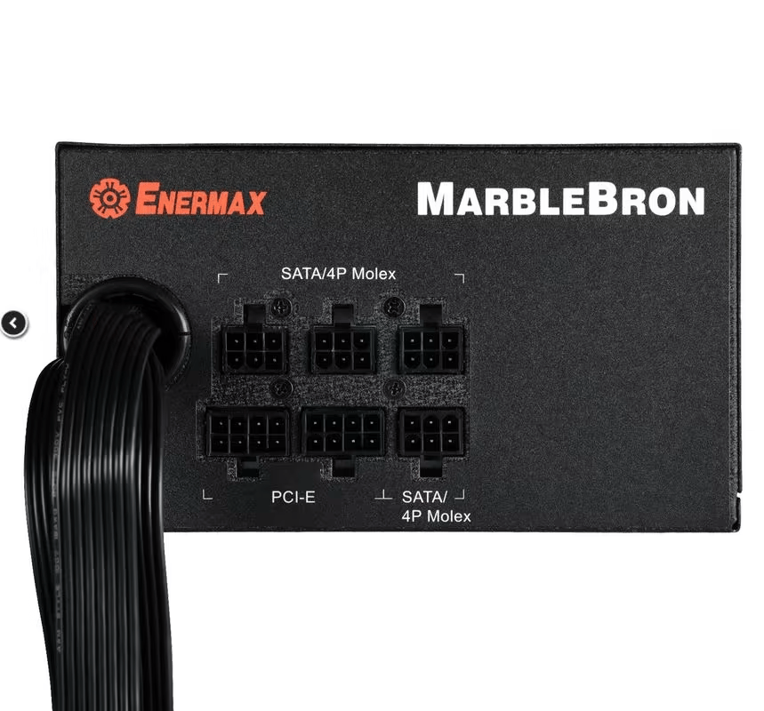 Enermax MarbleBron 650W 80 PLUS BRONZE Certified, Semi-Modular Active PFC Power Supply